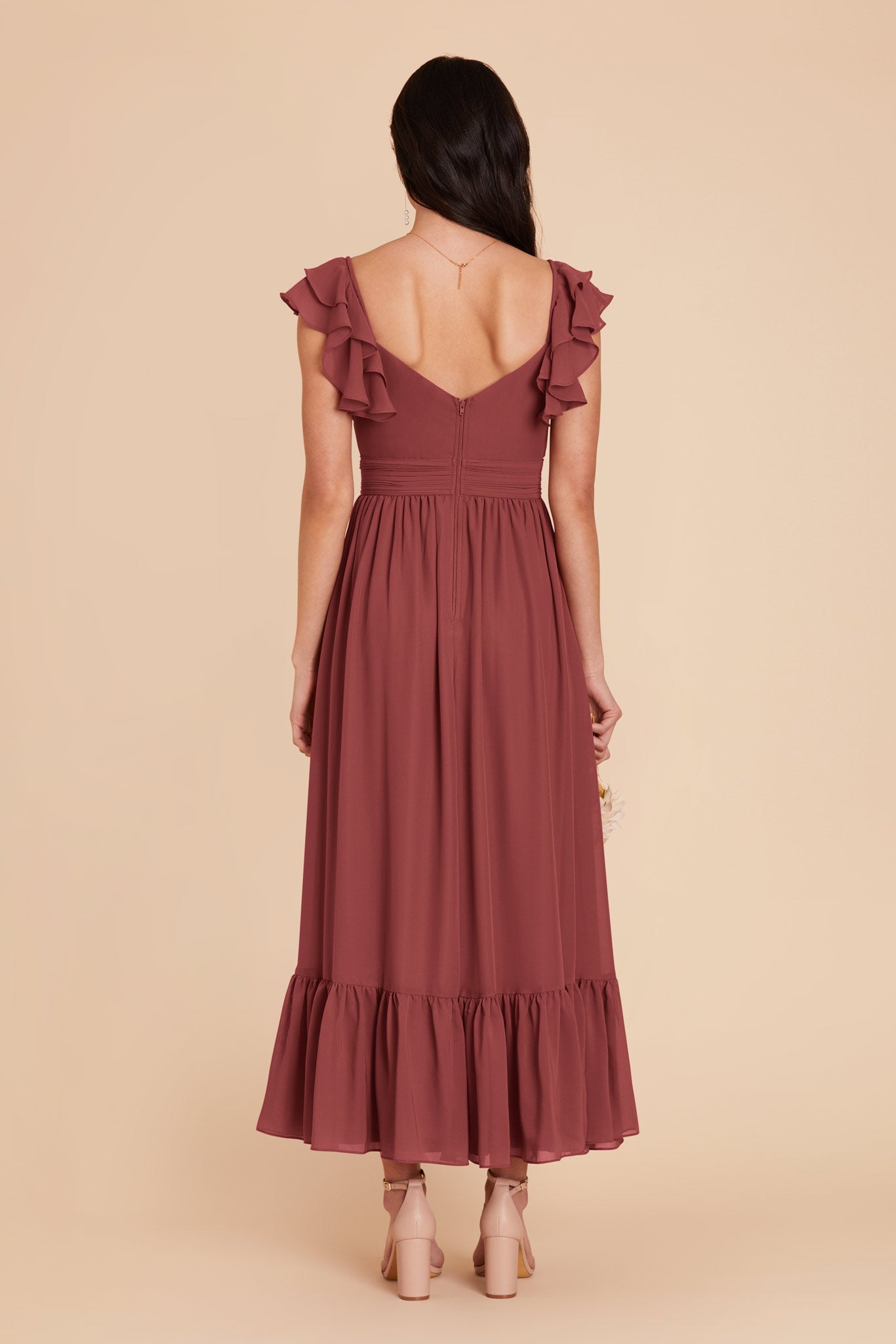 Rosewood Michelle chiffon Dress by Birdy Grey