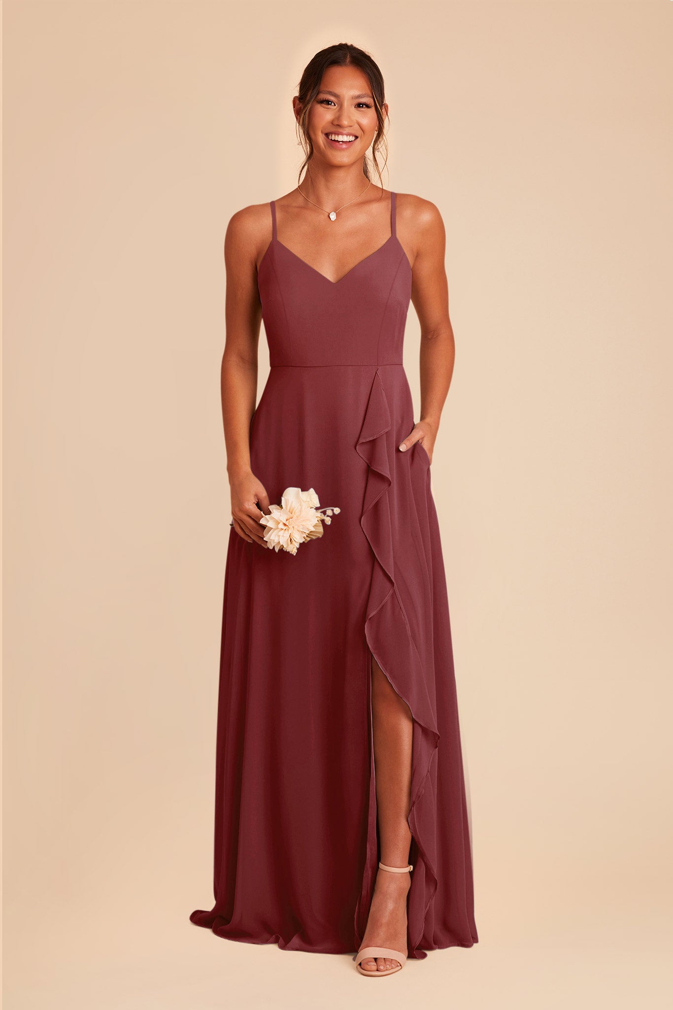 Rosewood Theresa Chiffon Dress by Birdy Grey