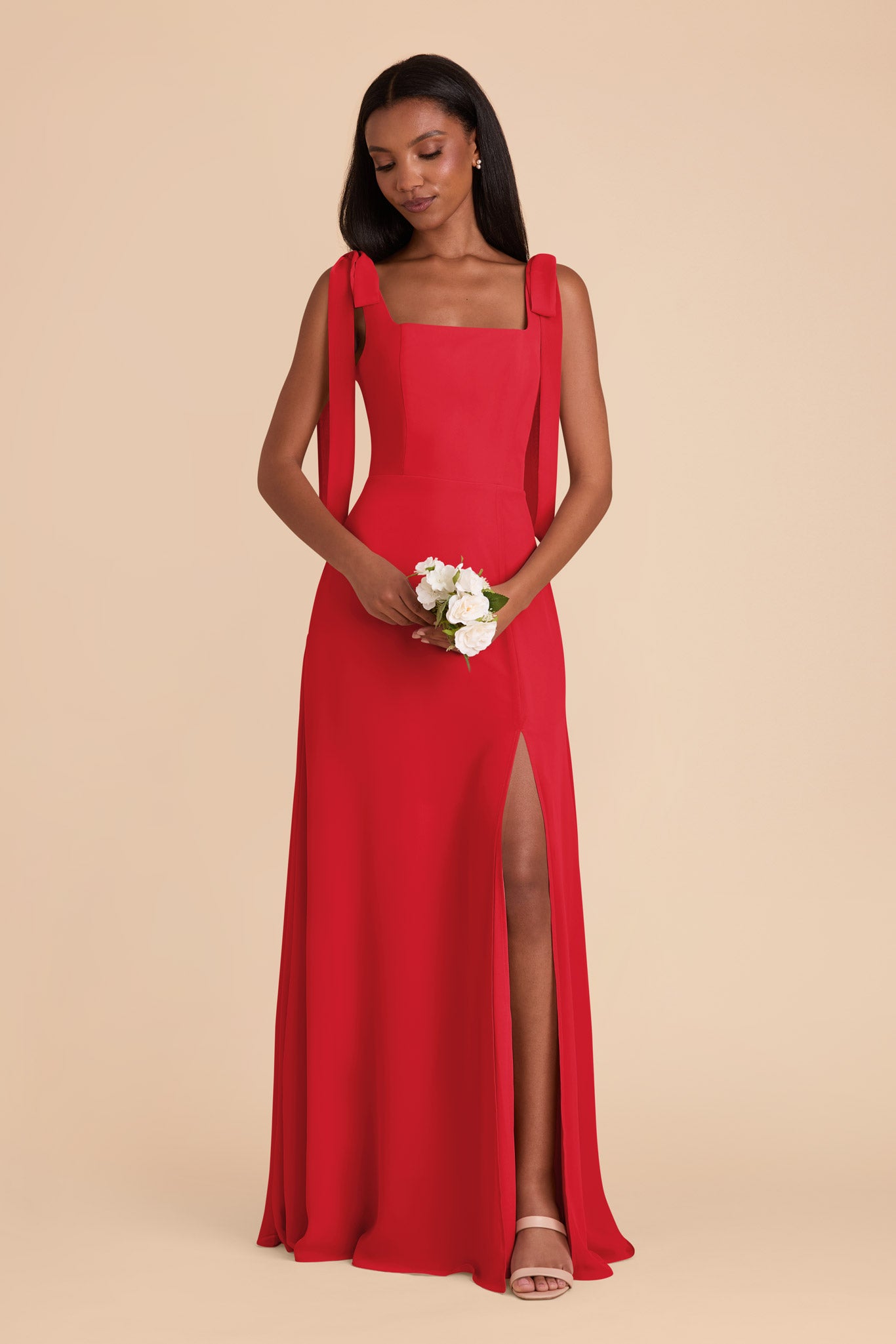 Ruby Red Alex Convertible Chiffon Dress by Birdy Grey