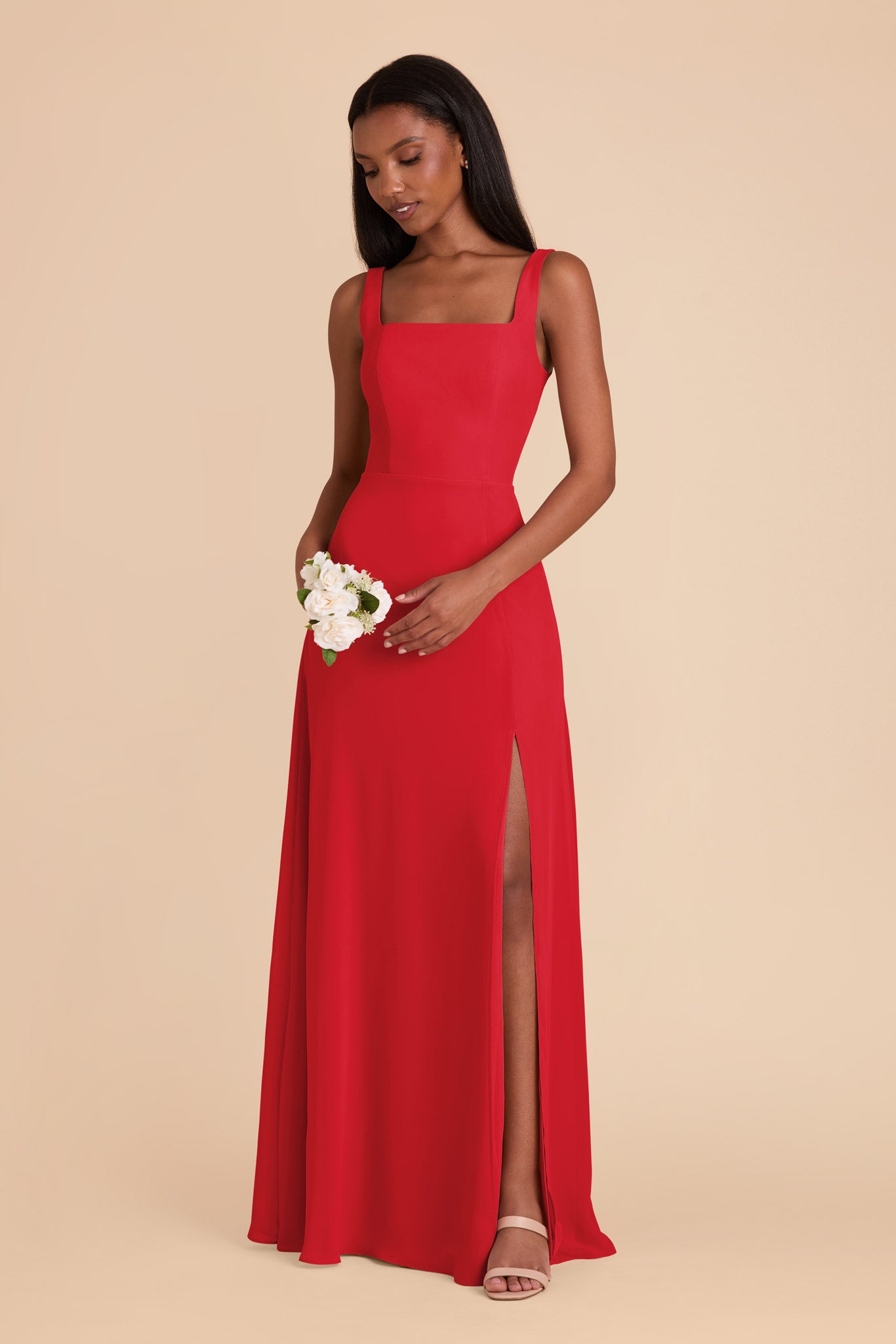 Ruby Red Alex Convertible Chiffon Dress by Birdy Grey