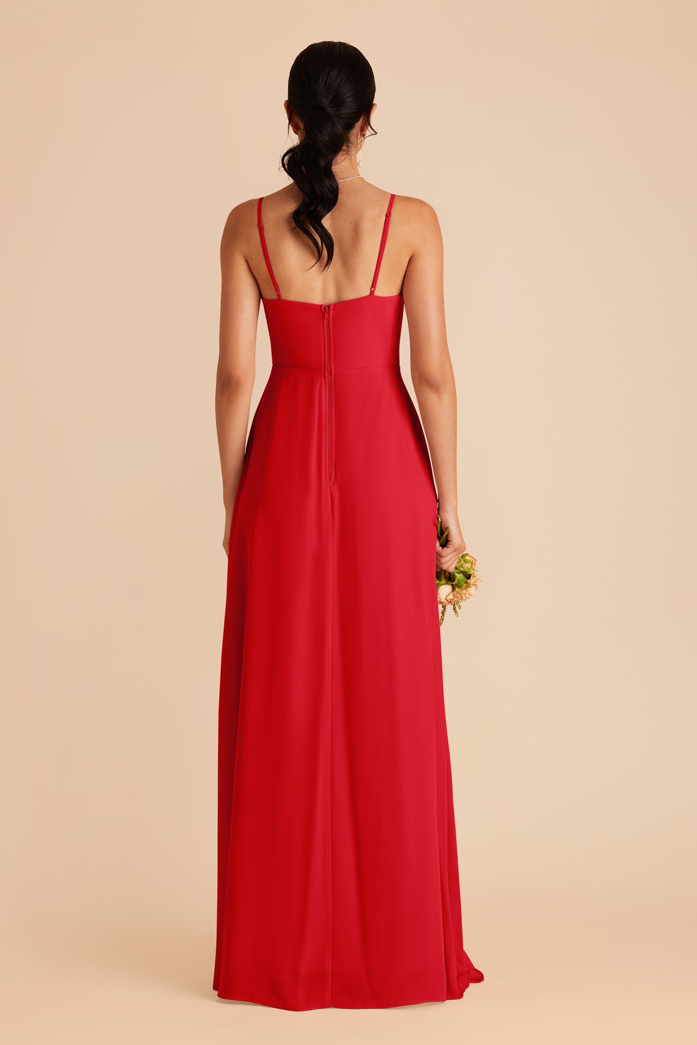 Ruby Red Amy Chiffon Dress by Birdy Grey