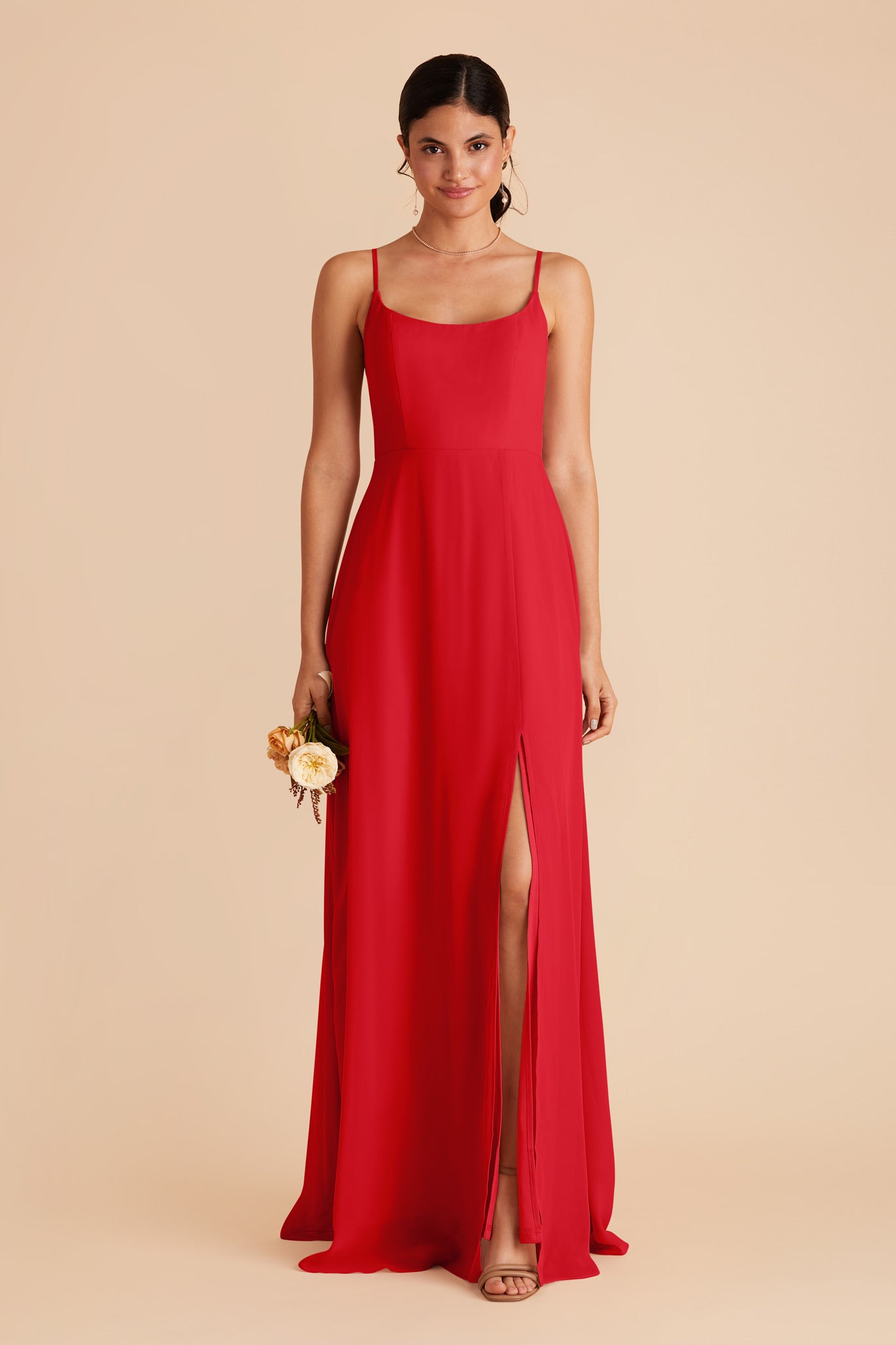 Ruby Red Amy Wide Scoop Neck Bridesmaid Dress | Page | Birdy Grey