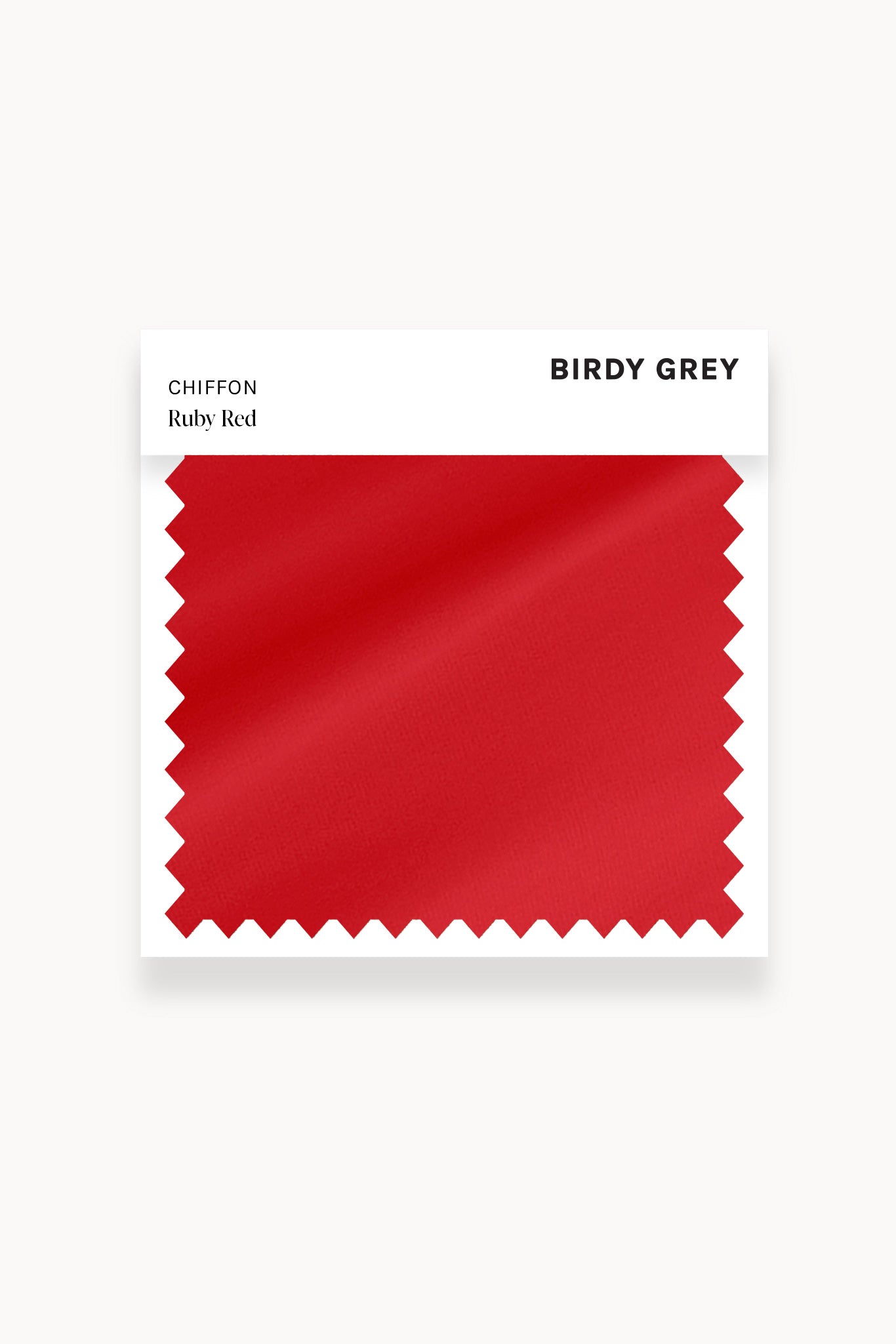 Ruby Red Chiffon Swatch by Birdy Grey