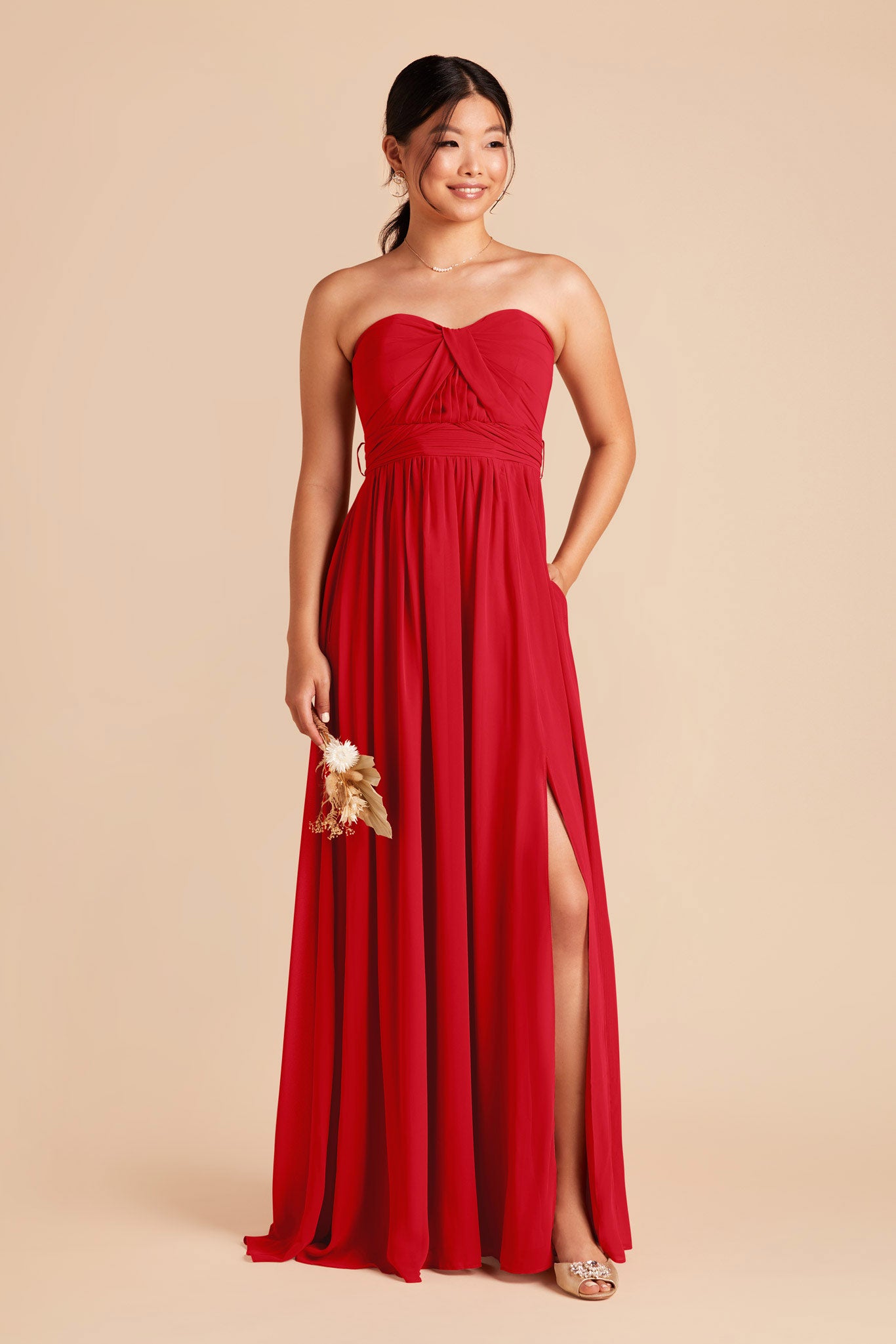 Ruby Red Grace Convertible Dress by Birdy Grey