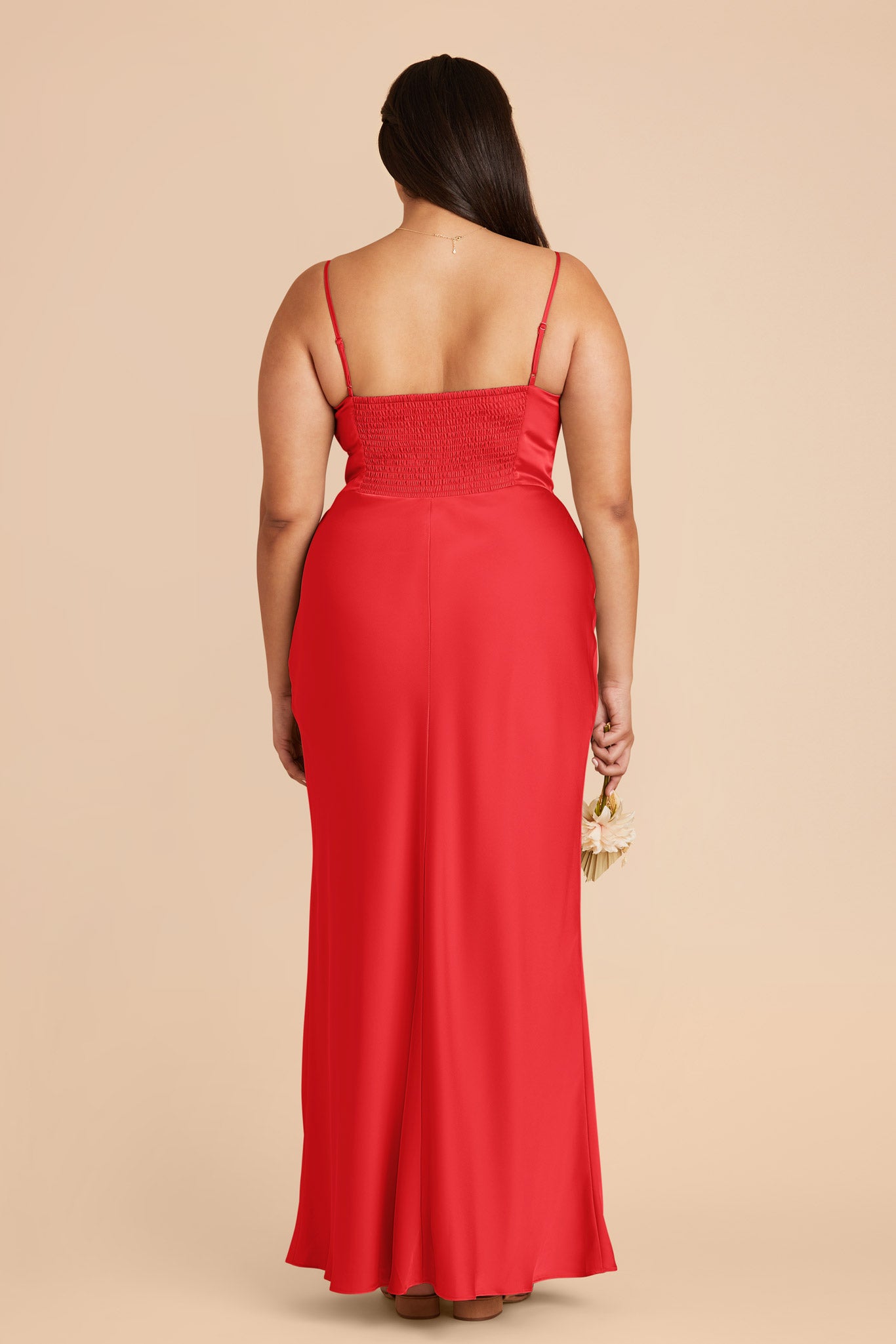 Ruby Red Jessica Matte Satin Dress by Birdy Grey