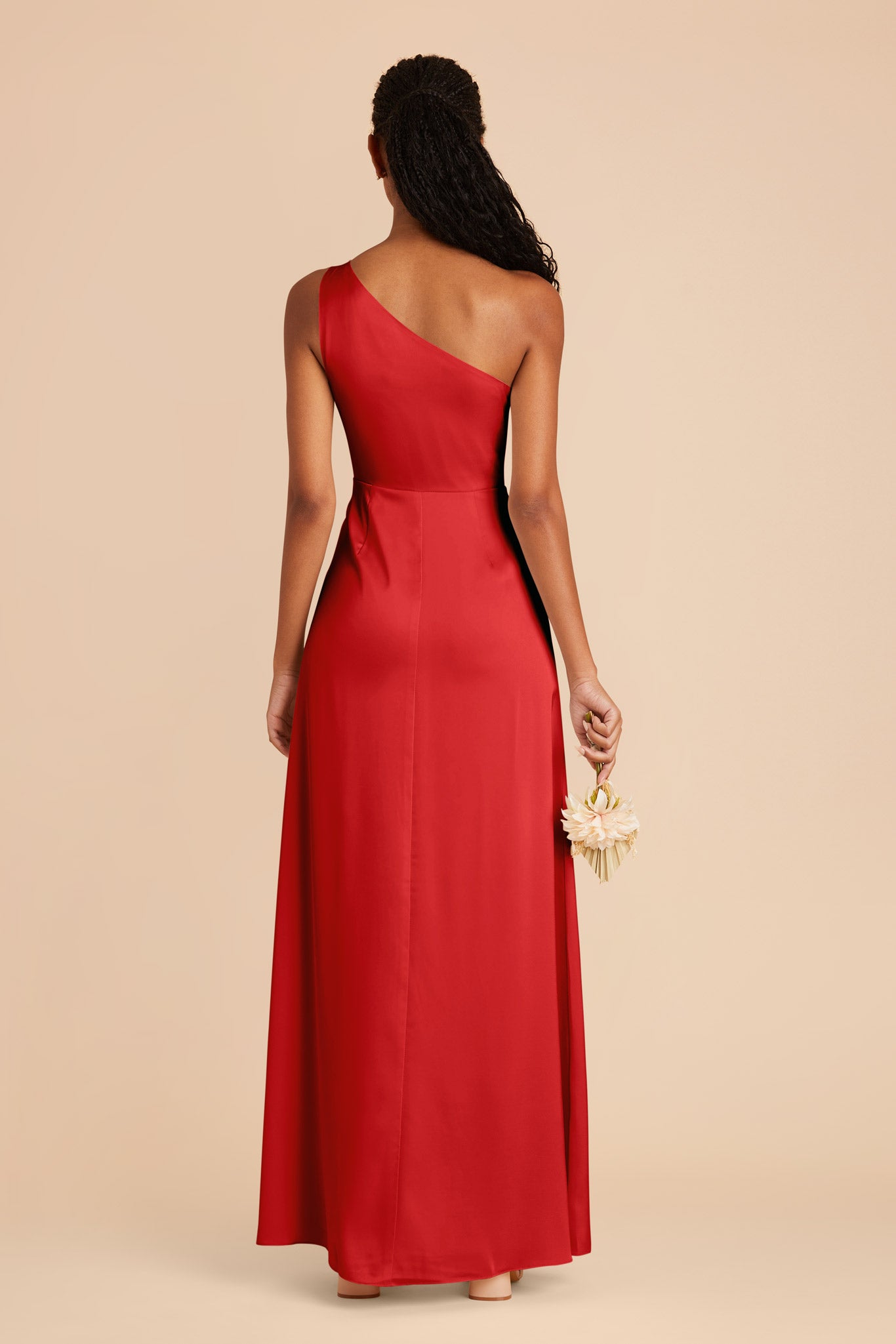 Ruby Red Kira Matte Satin Dress by Birdy Grey