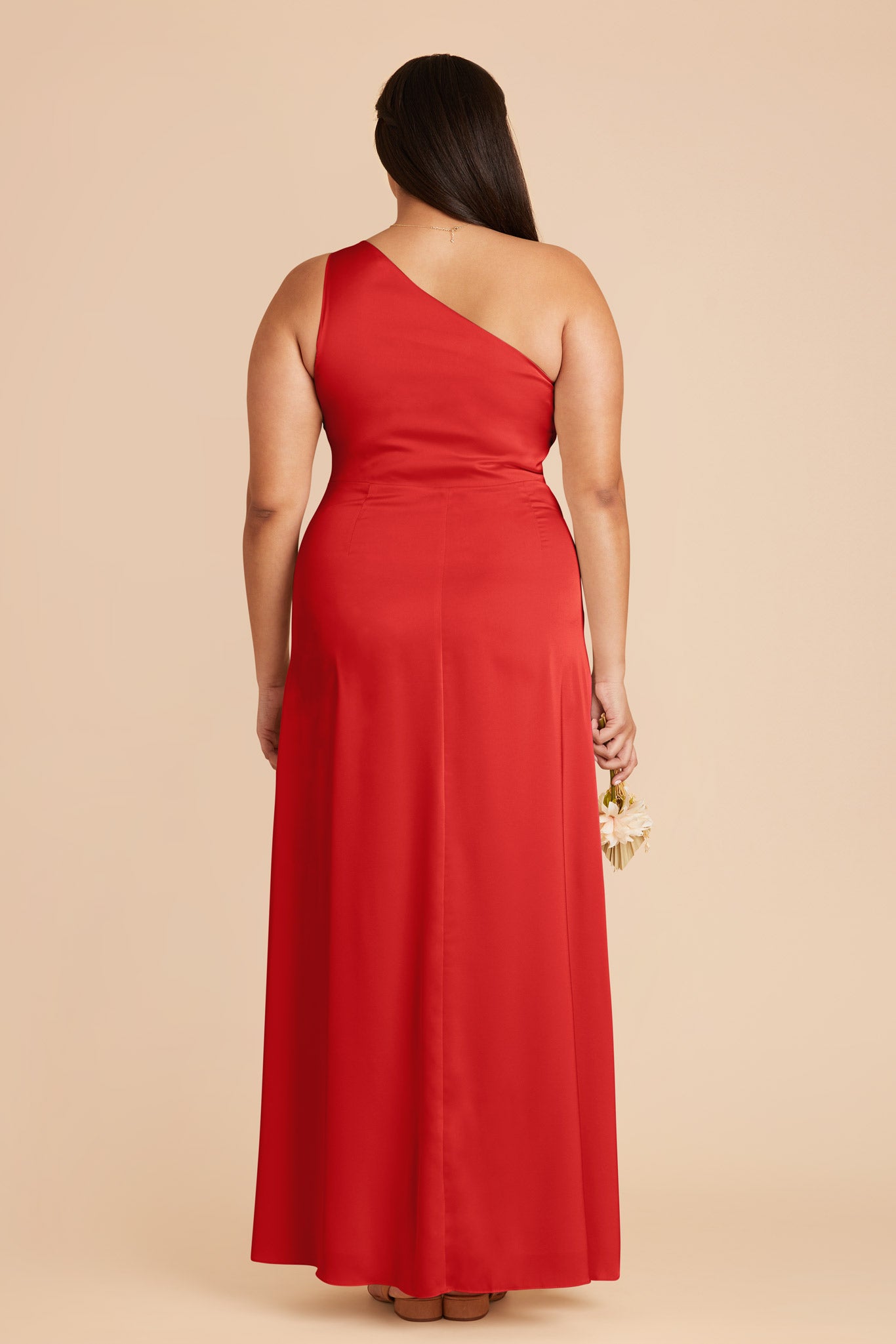 Ruby Red Kira Matte Satin Dress by Birdy Grey