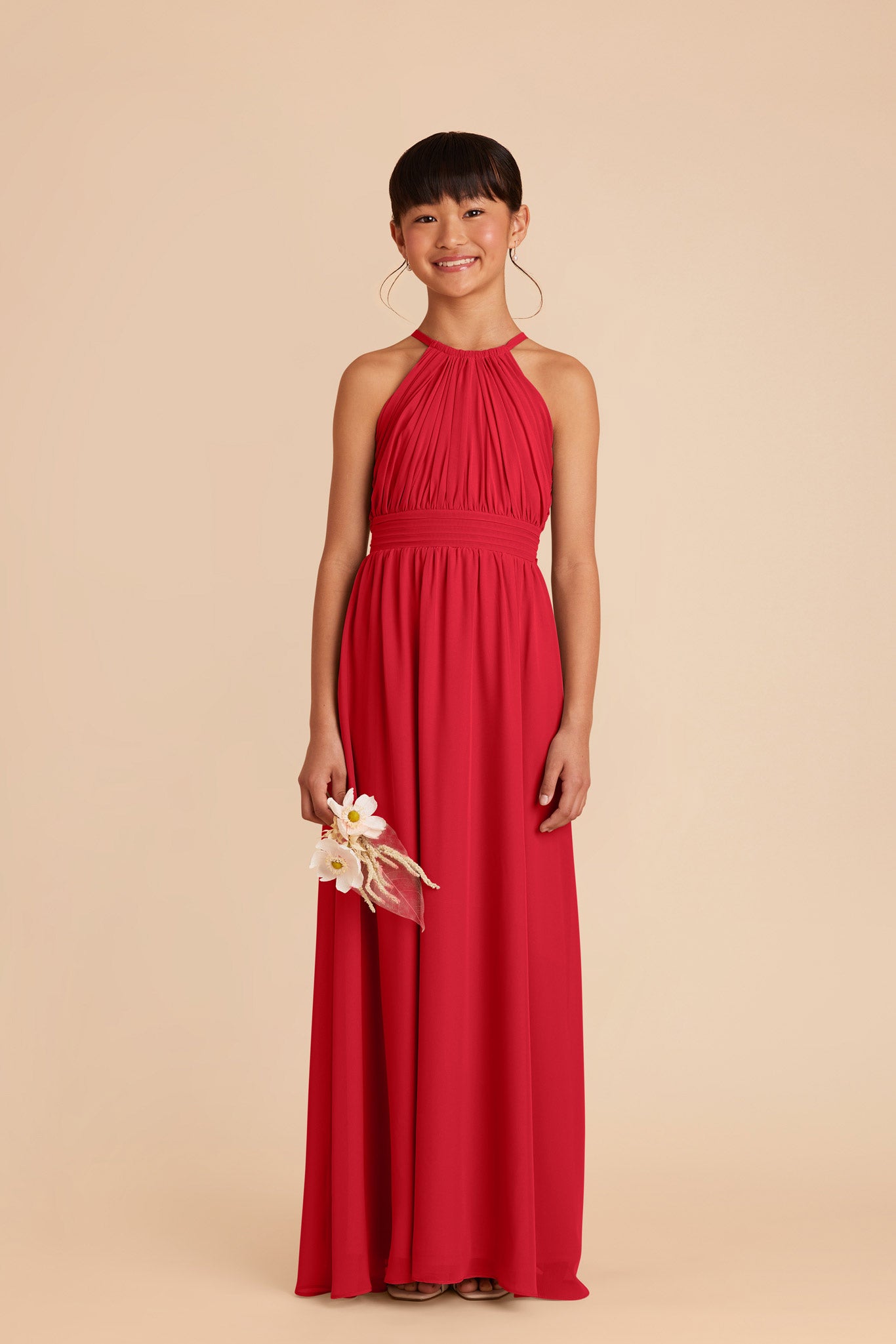 Red junior bridesmaid dresses on sale