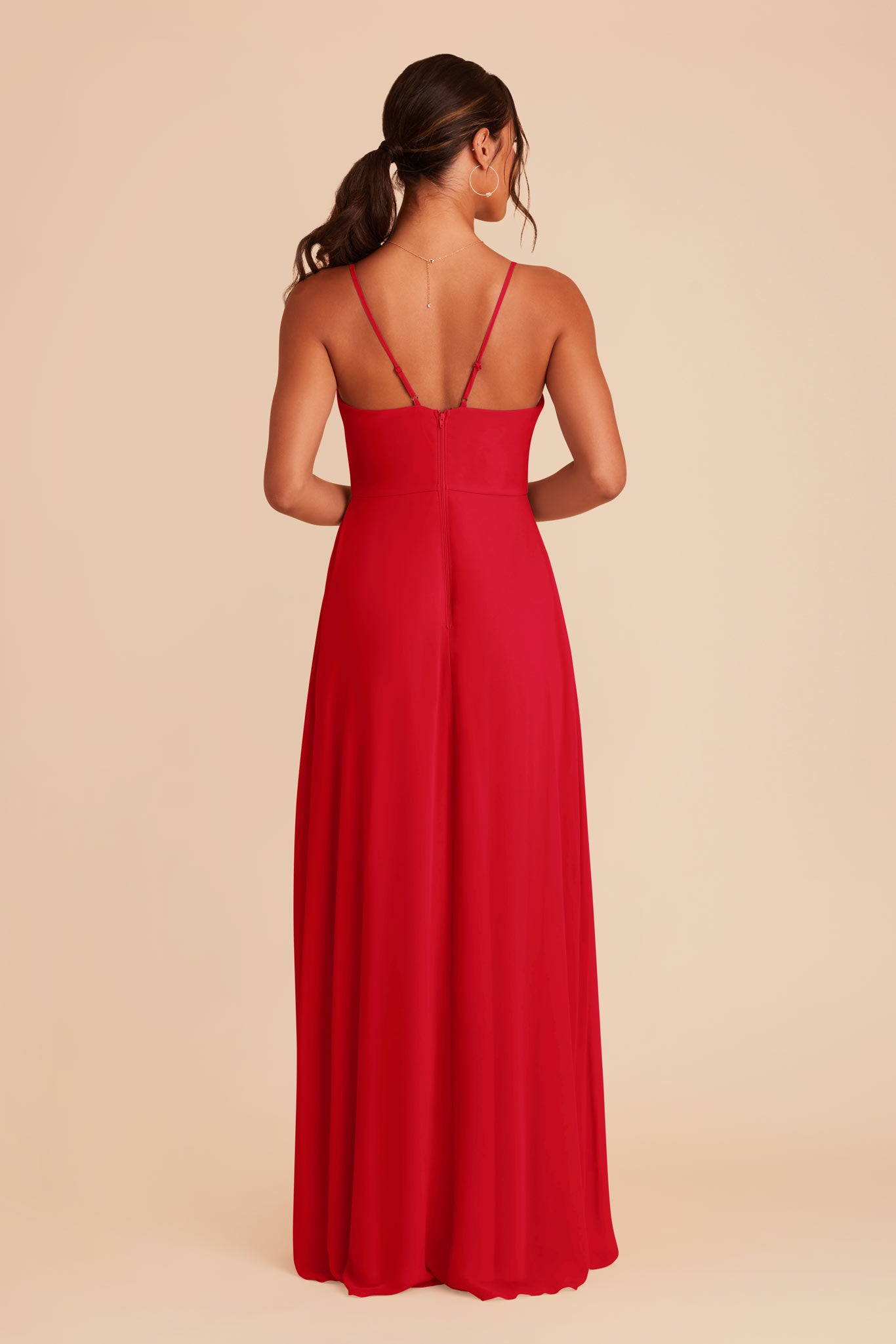 Ruby Red Theresa Chiffon Dress by Birdy Grey