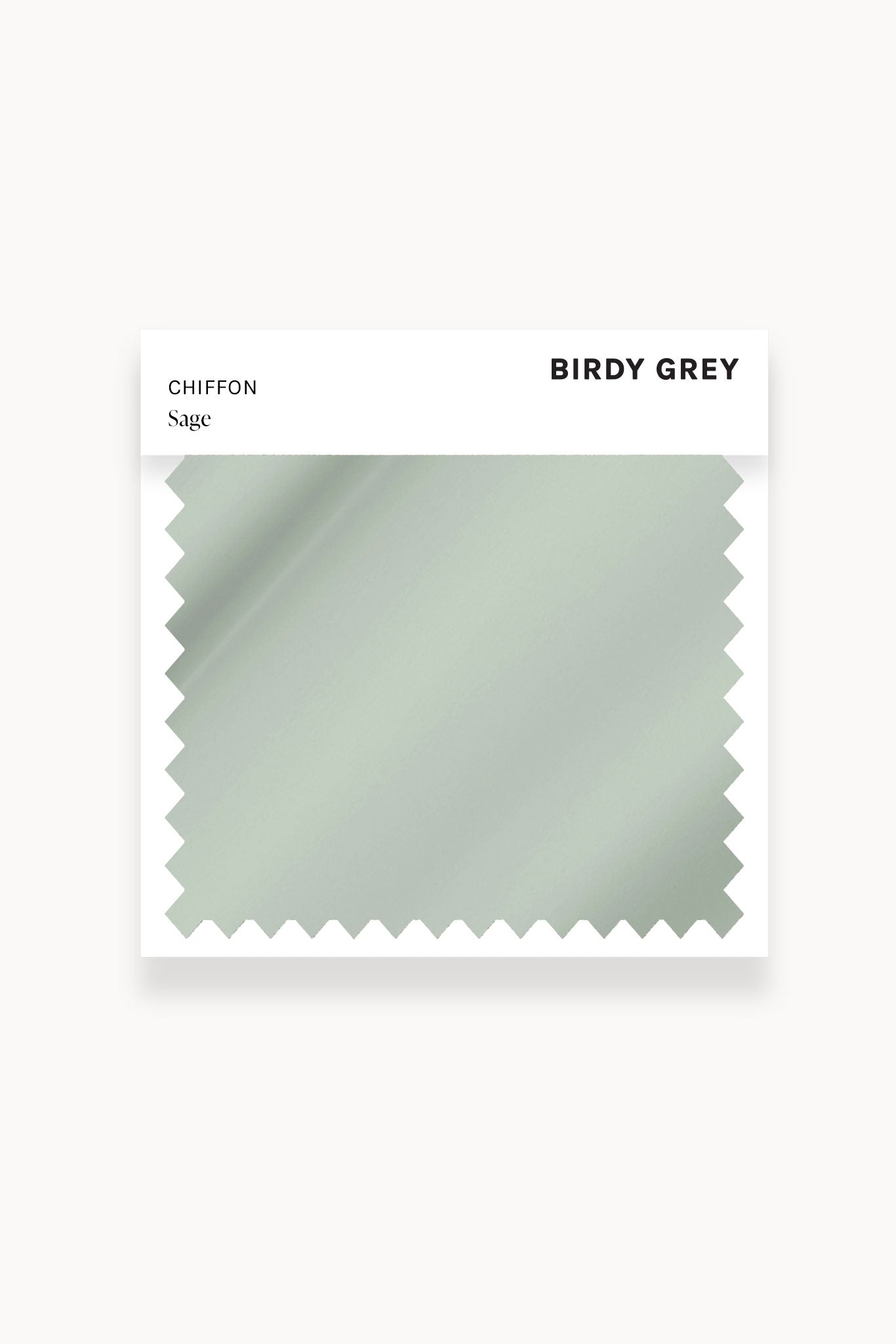 Sage Chiffon Swatch by Birdy Grey