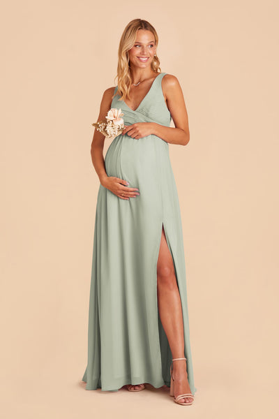 Laurie Empire Dress - Sage