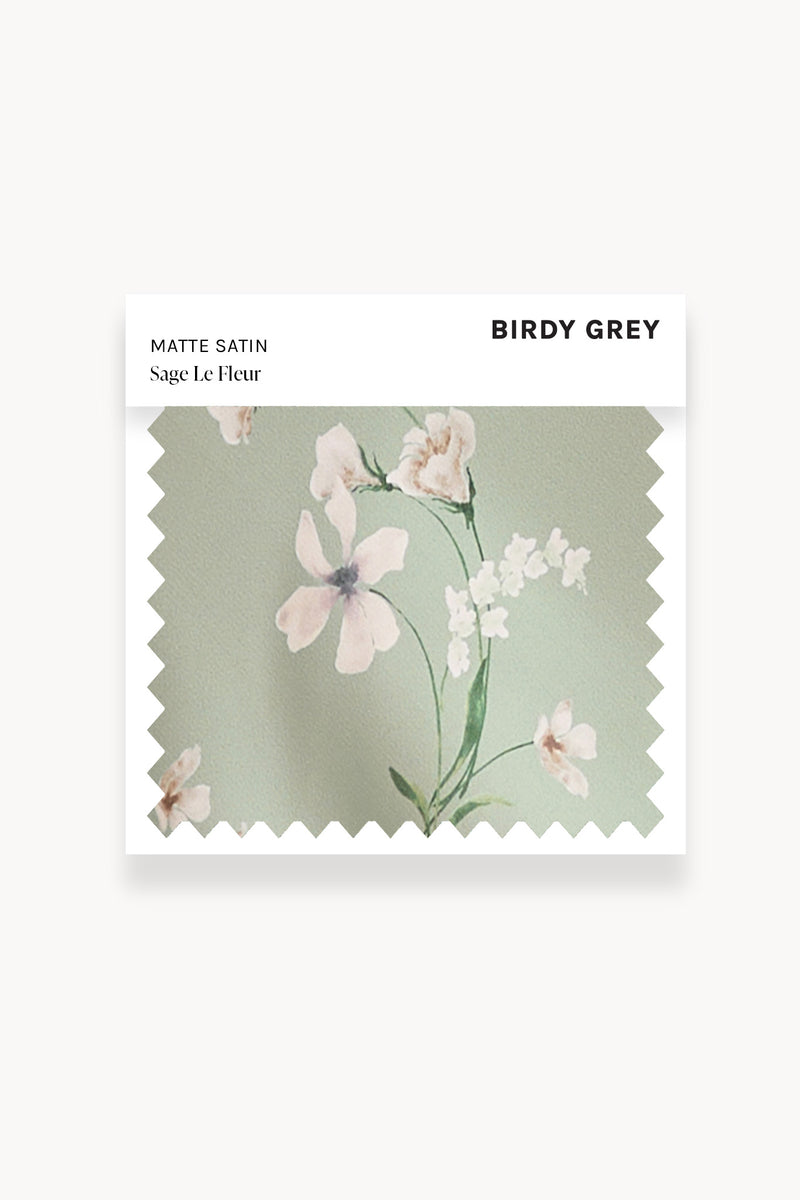 Sage Le Fleur Matte Satin Swatch by Birdy Grey