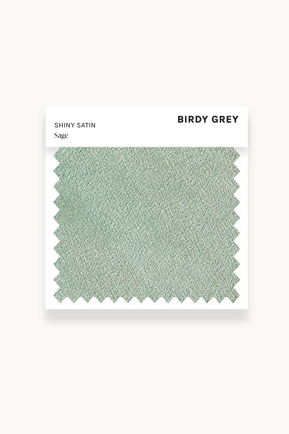 Sage Shiny Satin Swatch by Birdy Grey