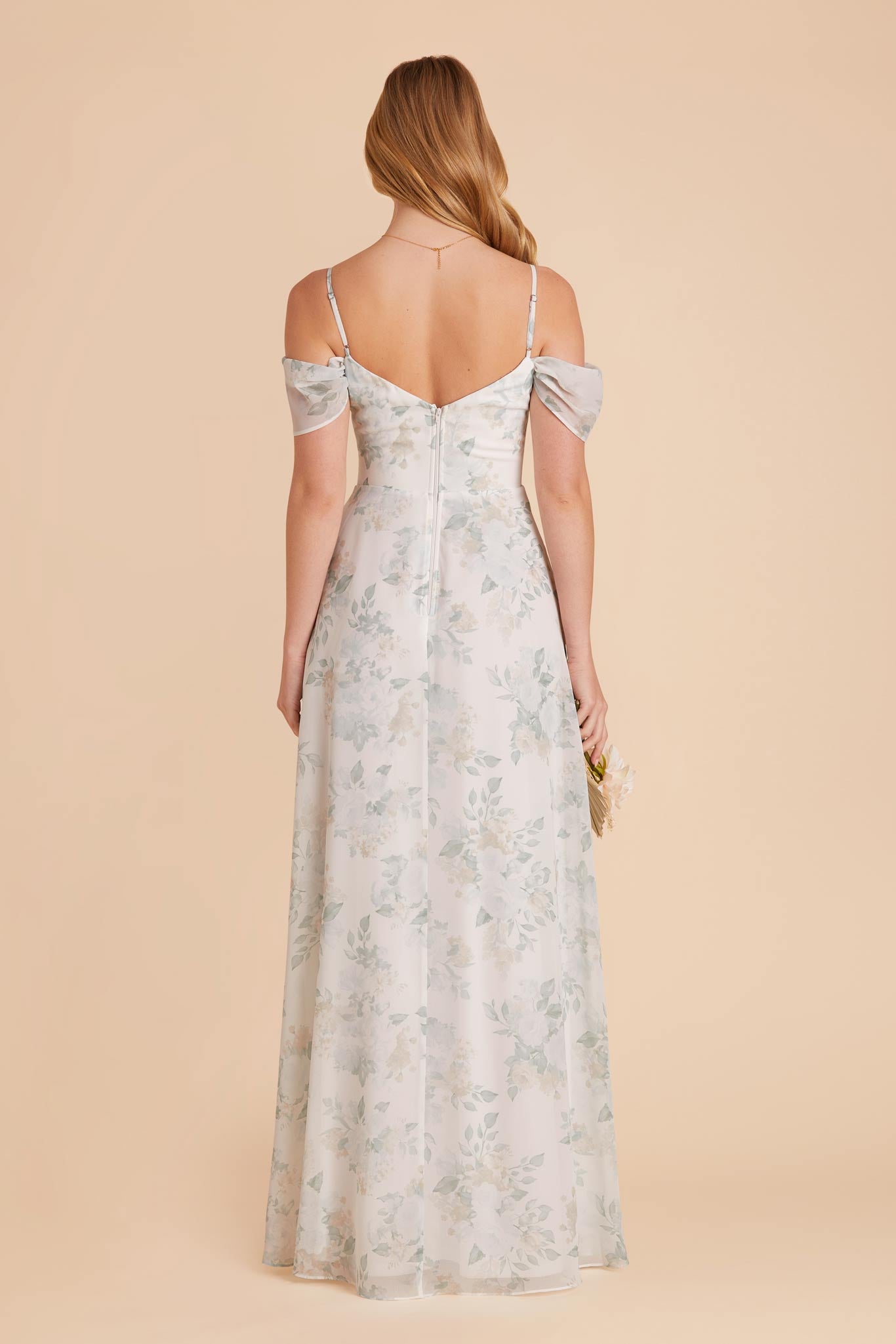 Devin Convertible Chiffon Bridesmaid Dress in Sage