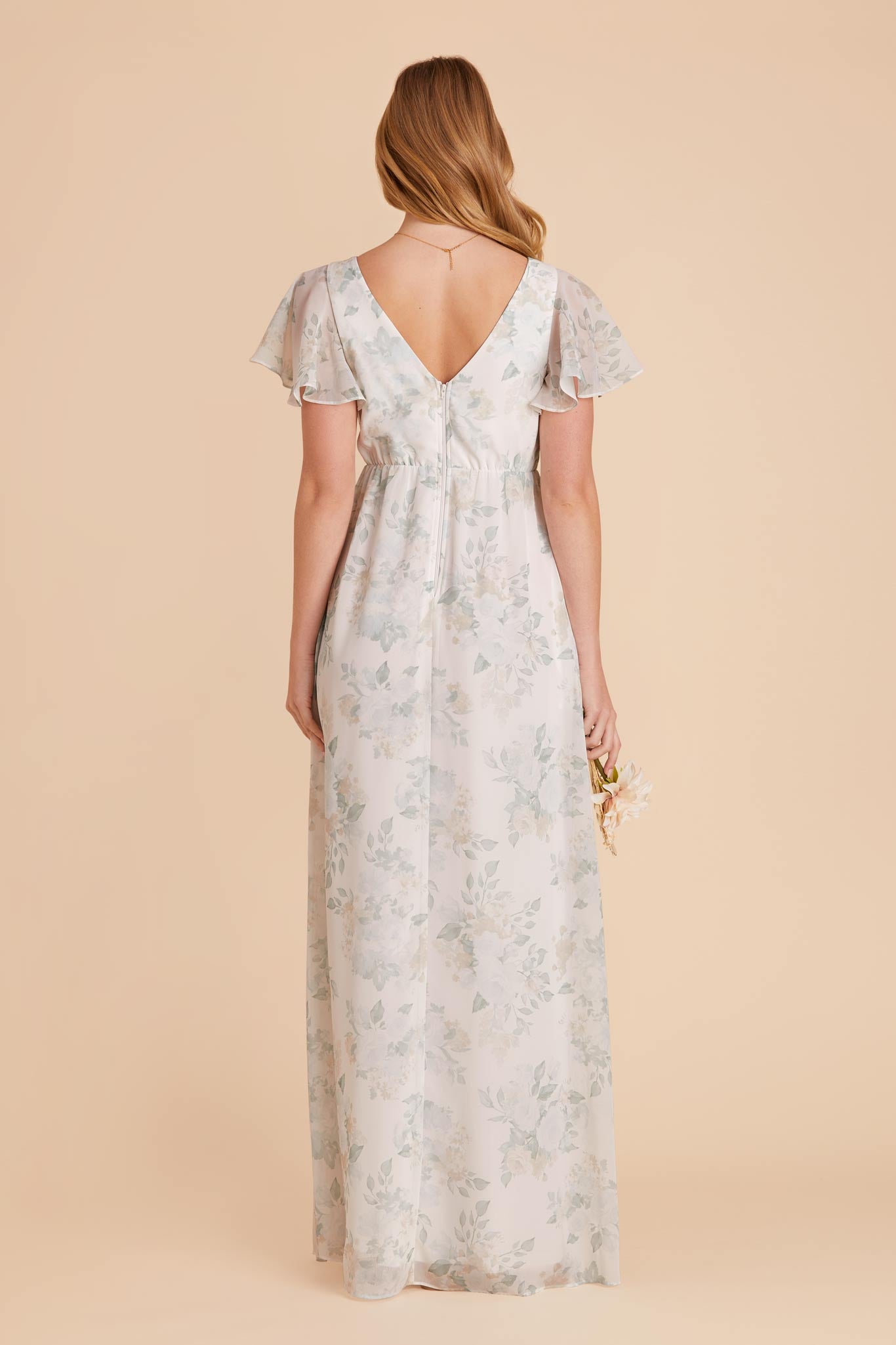 Sage Spring Garden Hannah Empire Dress  by Birdy Grey