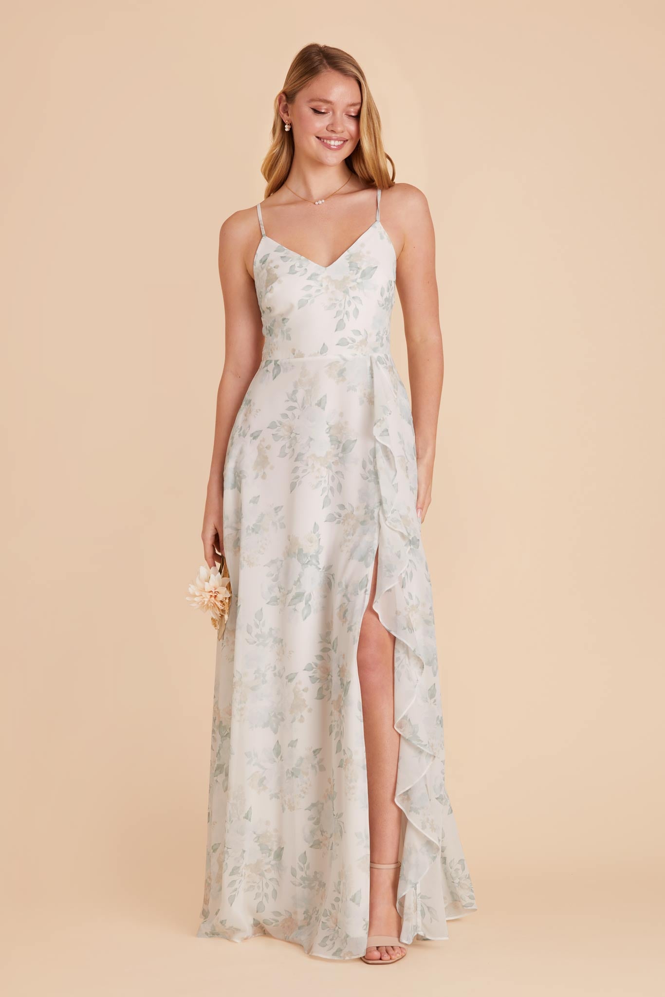 Sage Floral Bridesmaid Dresses