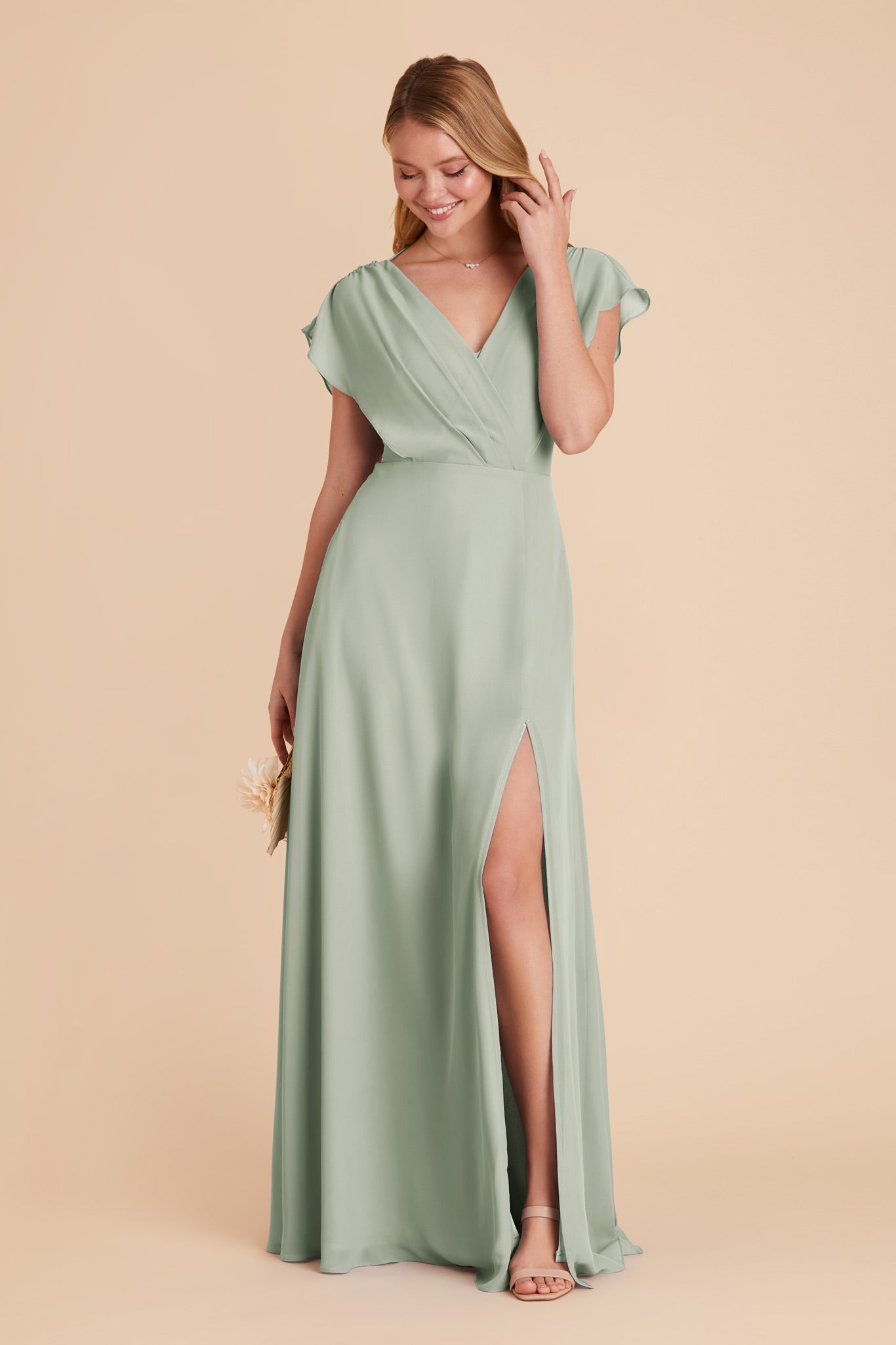 Sage fashion chiffon