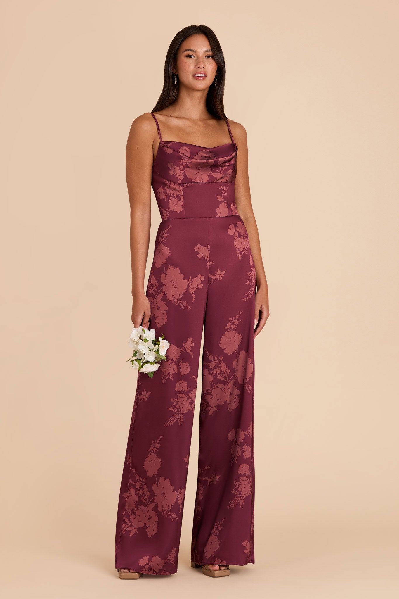 Grey bridesmaid jumpsuit deals