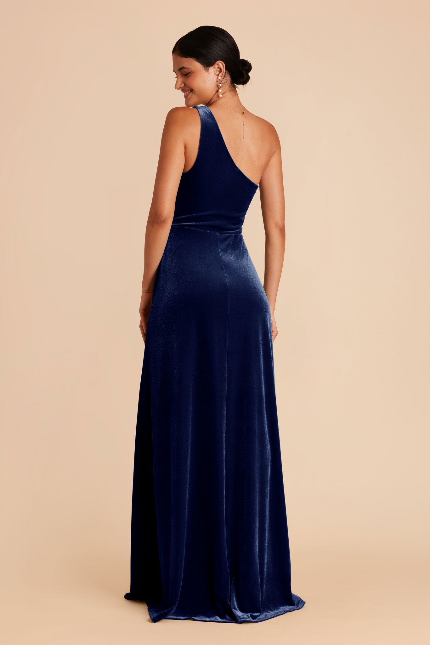 Sapphire Blue Kira Velvet Dress by Birdy Grey