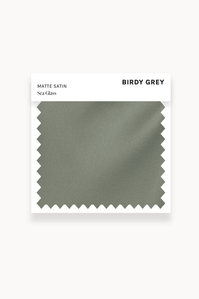 Sea Glass Matte Satin Swatch by Birdy Grey