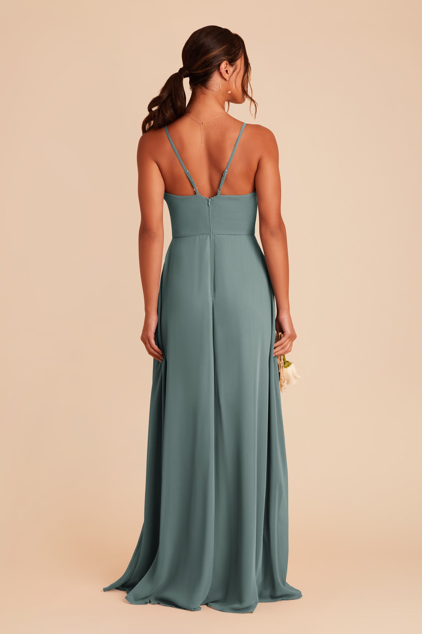 Sea Glass Theresa Chiffon Dress  by Birdy Grey