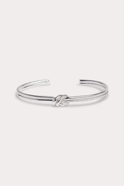 Silver Austin Knot Bangle by Birdy Grey