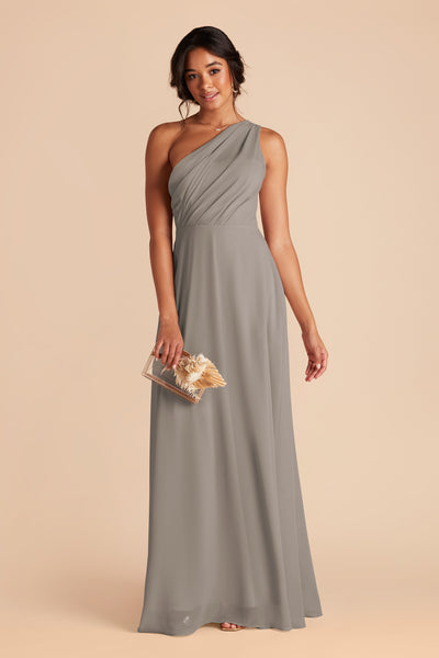 Silver Kira Chiffon Dress by Birdy Grey