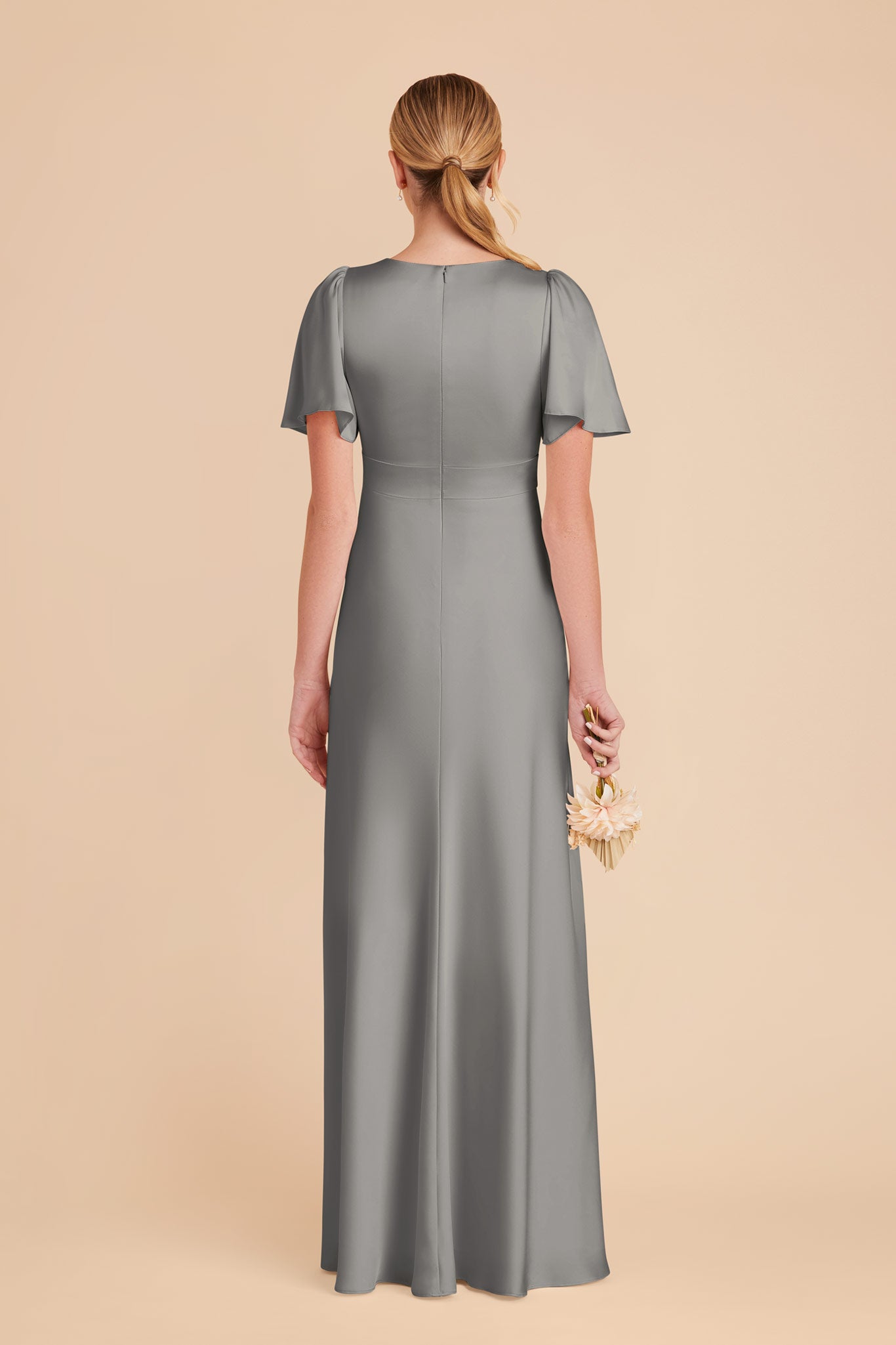 Silver Marni Matte Satin Dress by Birdy Grey