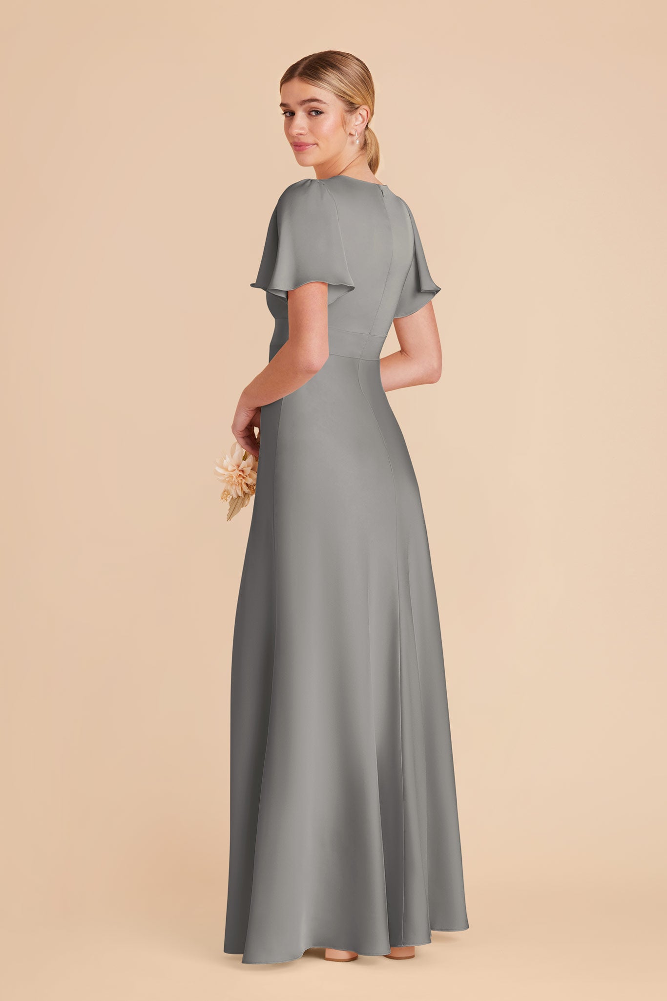 Silver Marni Matte Satin Dress by Birdy Grey