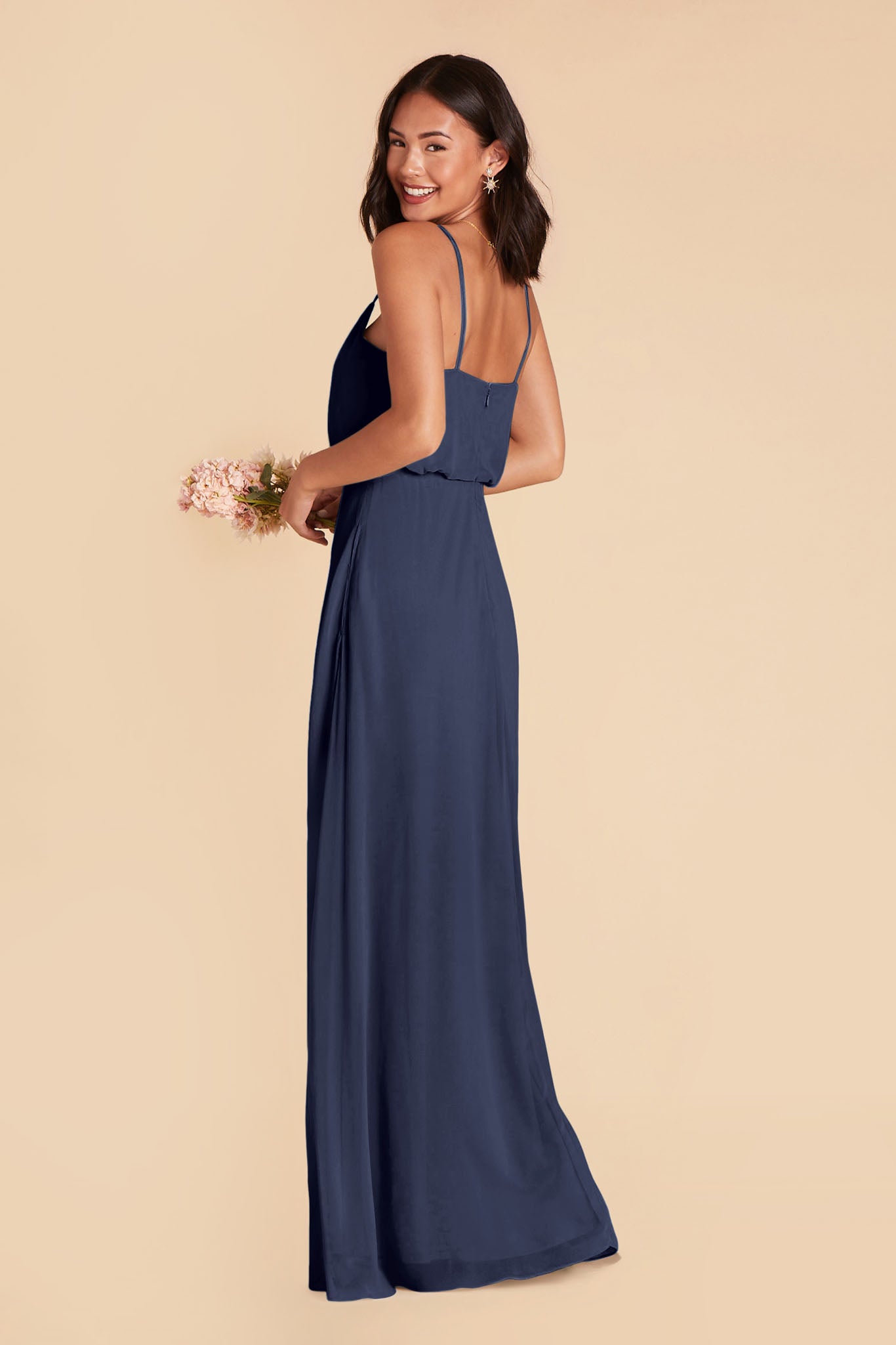 Slate Blue Gwennie Dress by Birdy Grey