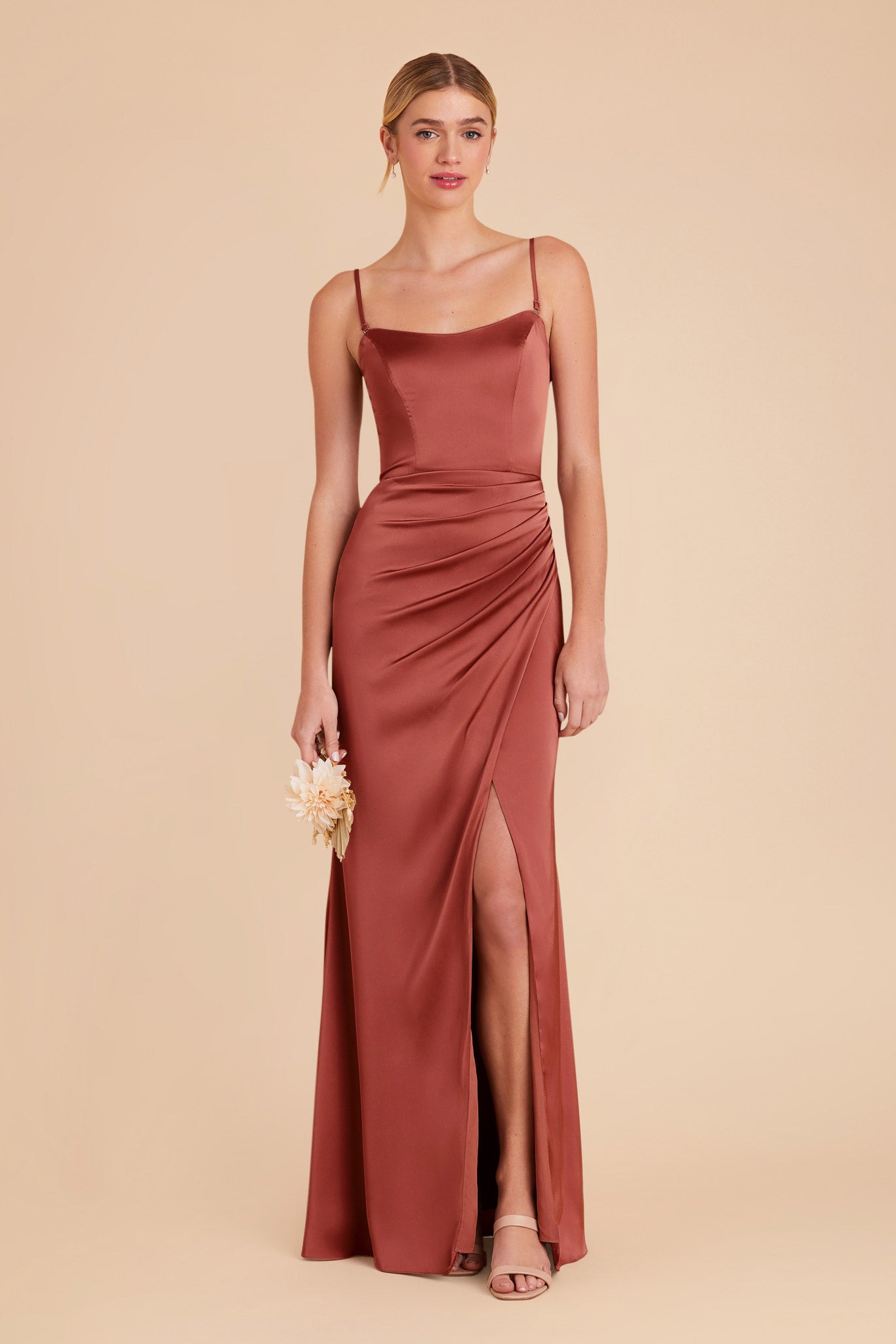 Spice Anne Matte Satin Dress by Birdy Grey