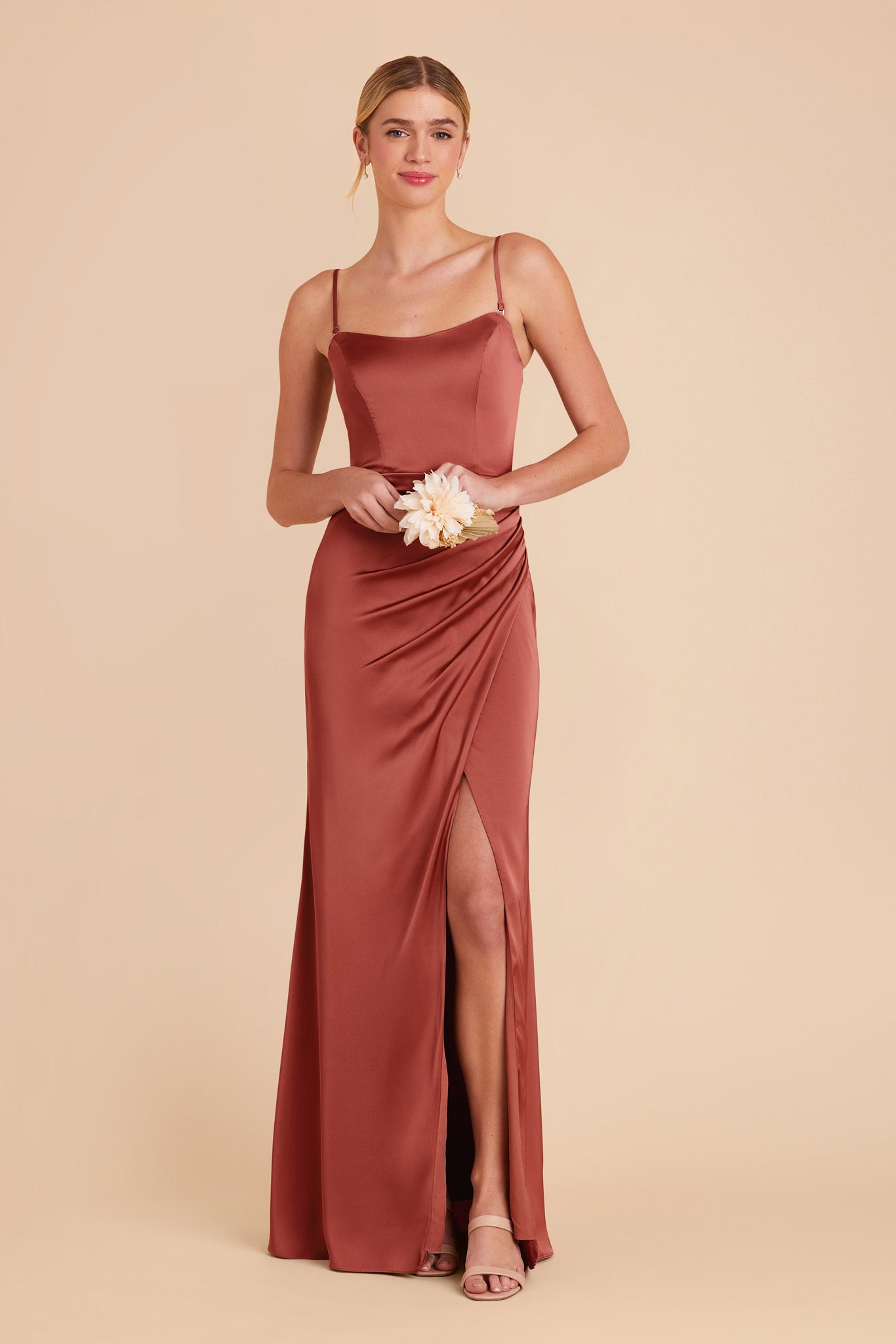 Spice Anne Matte Satin Dress by Birdy Grey