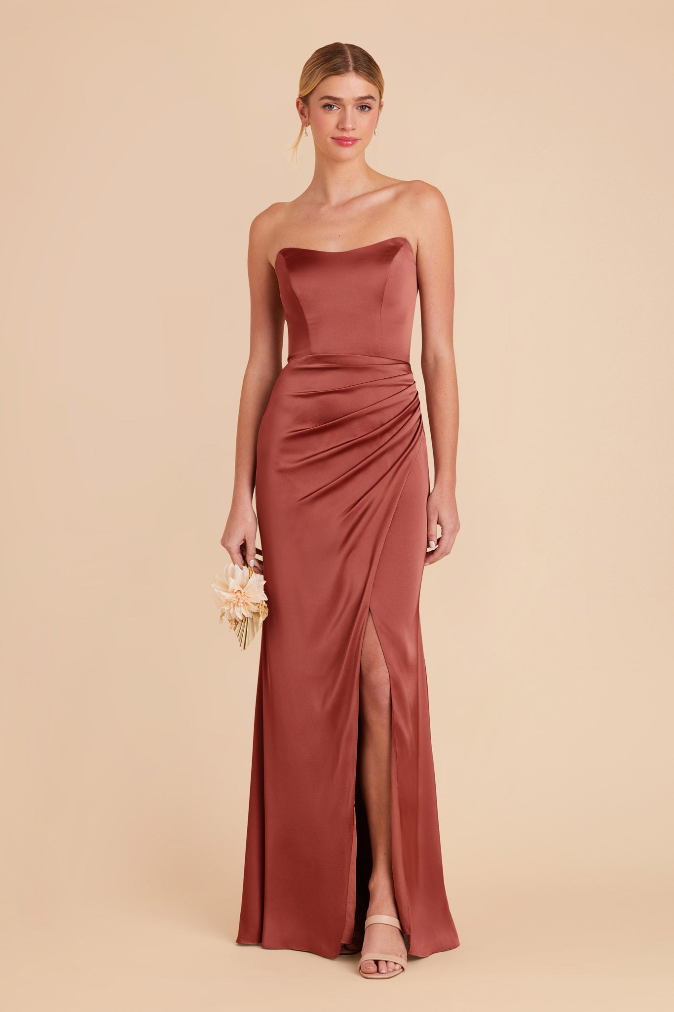 Spice Anne Matte Satin Dress by Birdy Grey