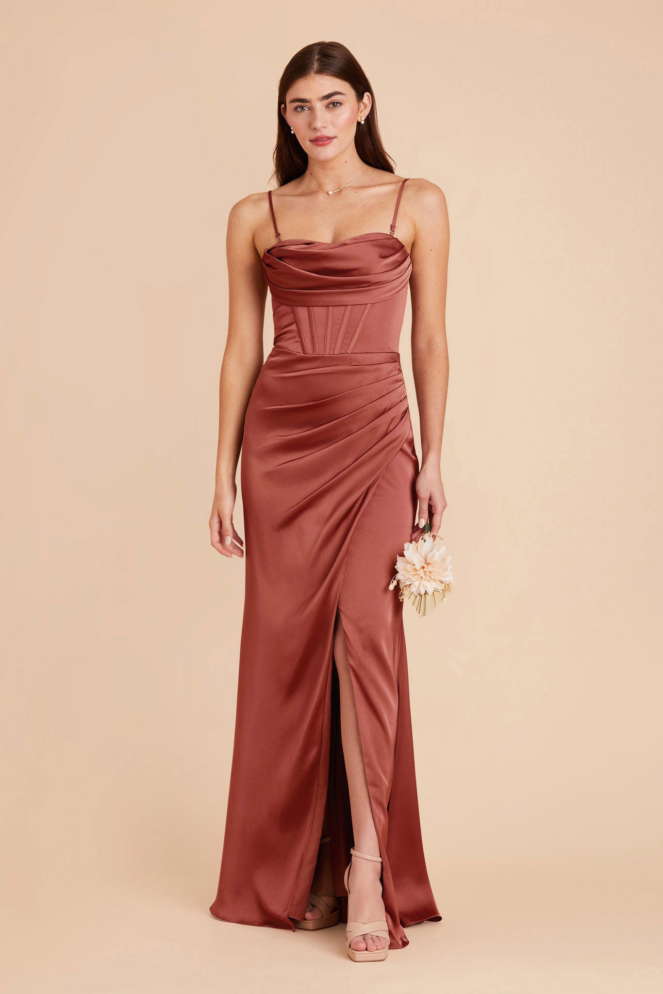 Spice Carrie Matte Satin Dress by Birdy Grey