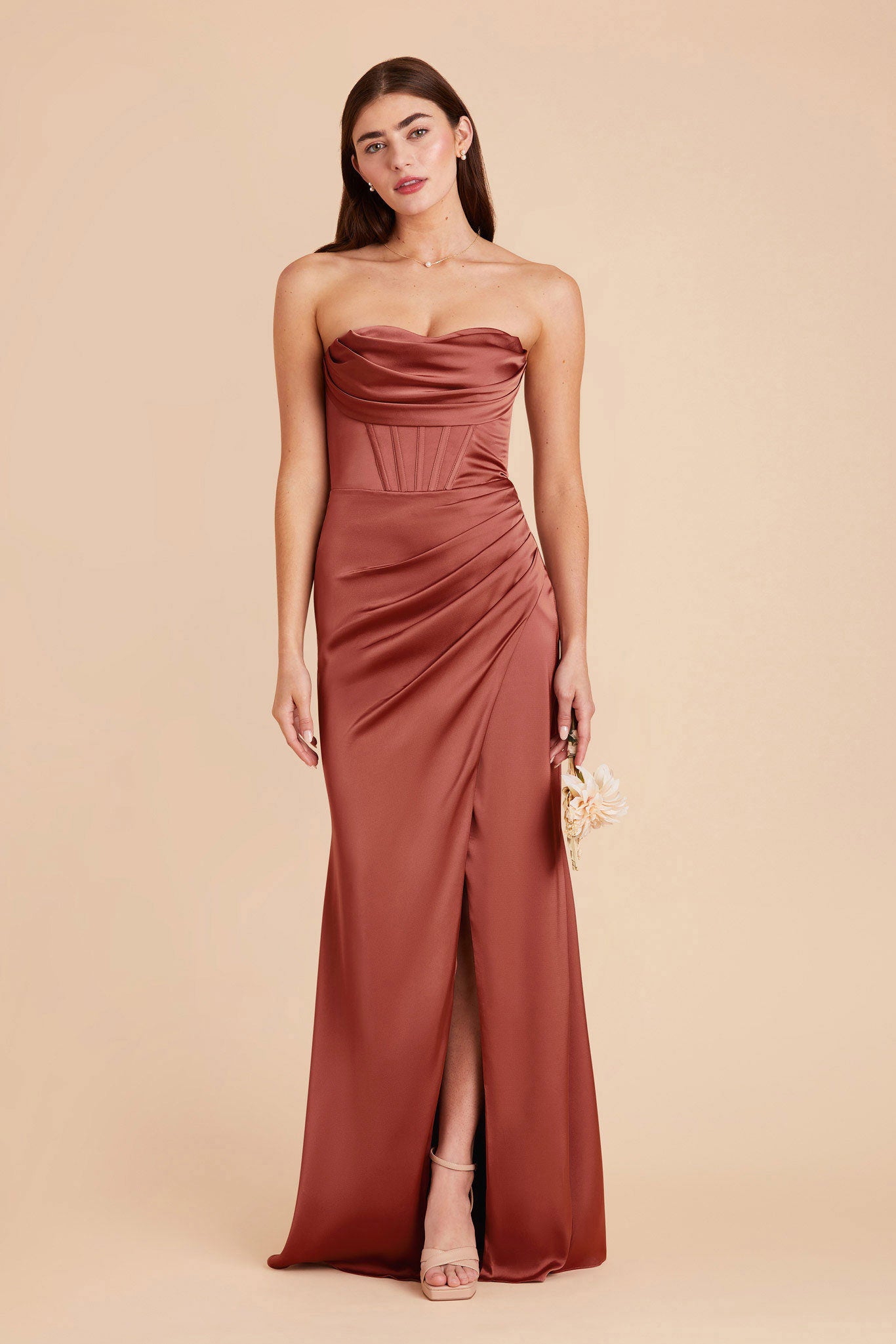 Spice Carrie Matte Satin Dress by Birdy Grey