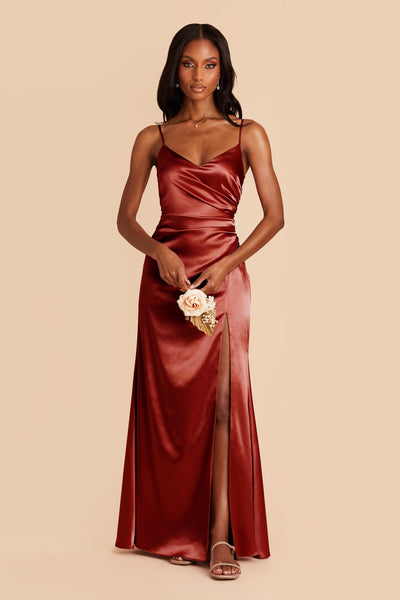 Spice Catherine Shiny Satin Dress by Birdy Grey