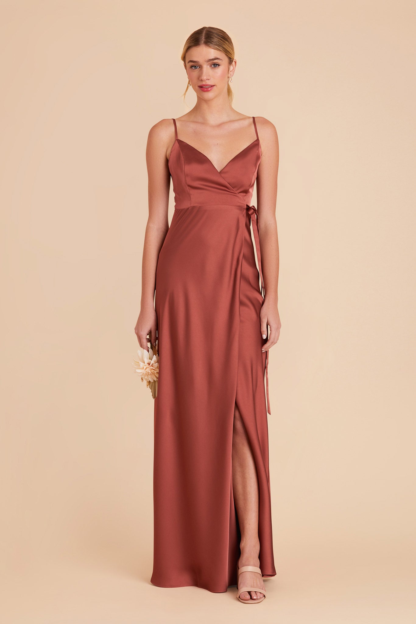 Spice Cindy Matte Satin Dress by Birdy Grey