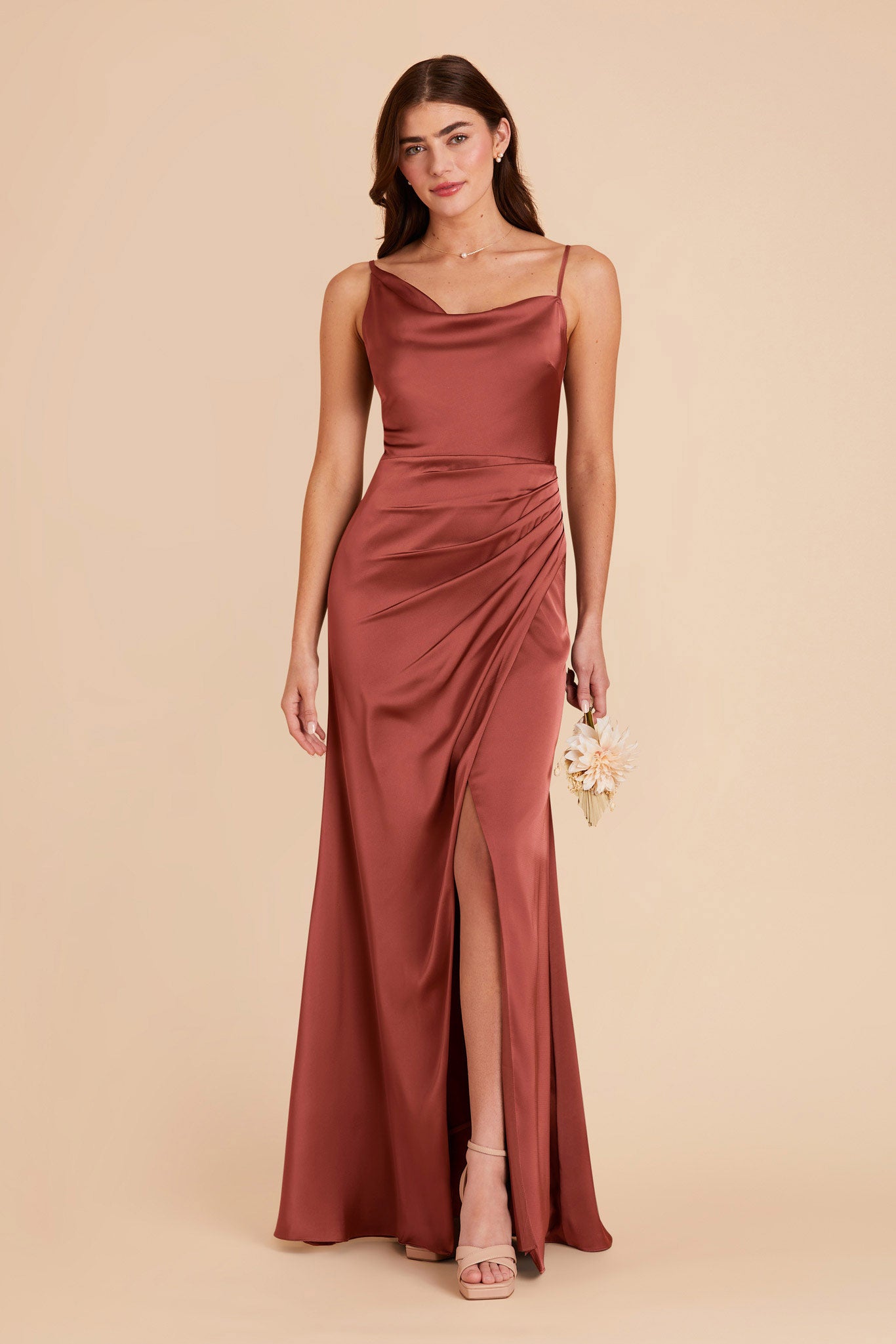 Spice Jennifer Matte Satin Dress by Birdy Grey