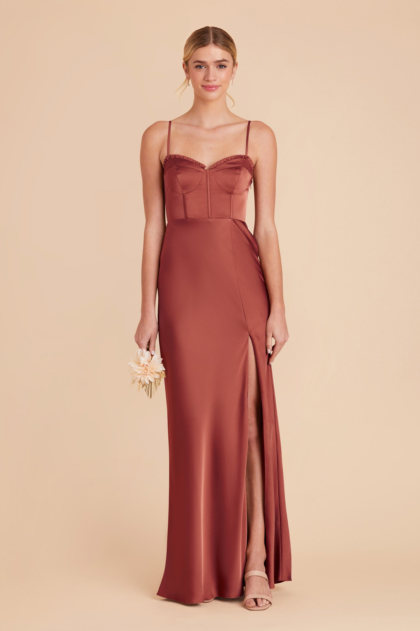 Spice Jessica Matte Satin Dress by Birdy Grey