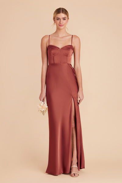 Spice Jessica Matte Satin Dress by Birdy Grey