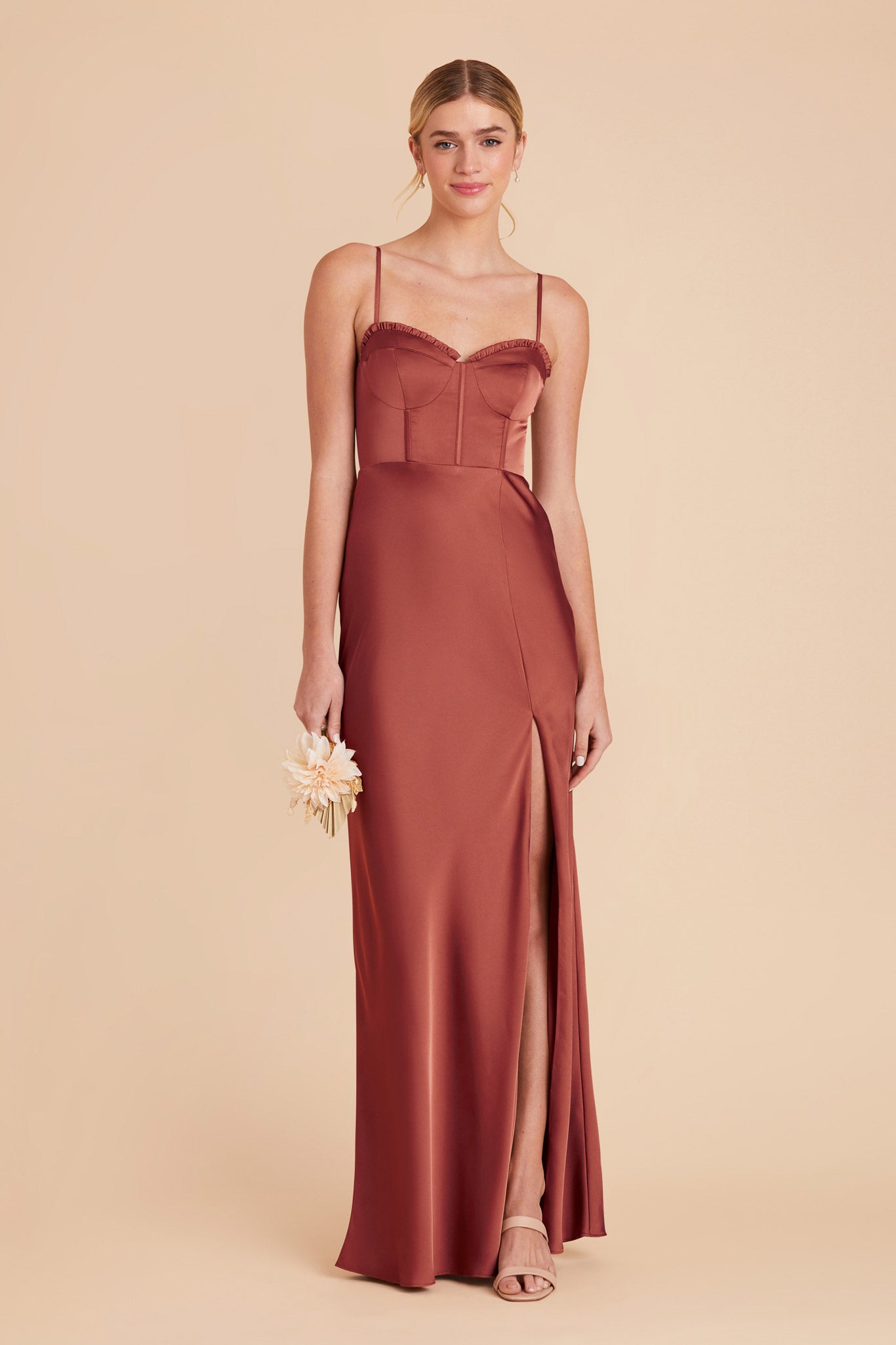 Spice Jessica Matte Satin Dress by Birdy Grey