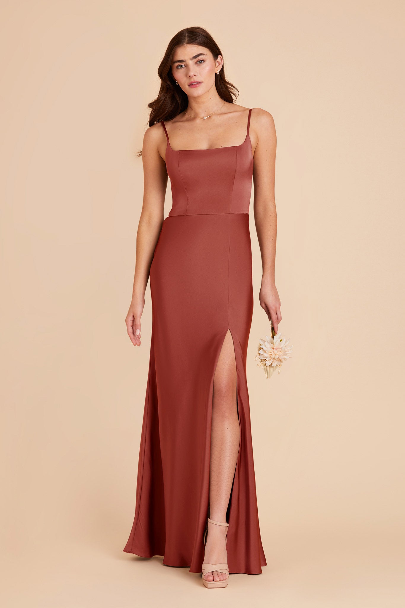 Spice Mai Matte Satin Dress by Birdy Grey