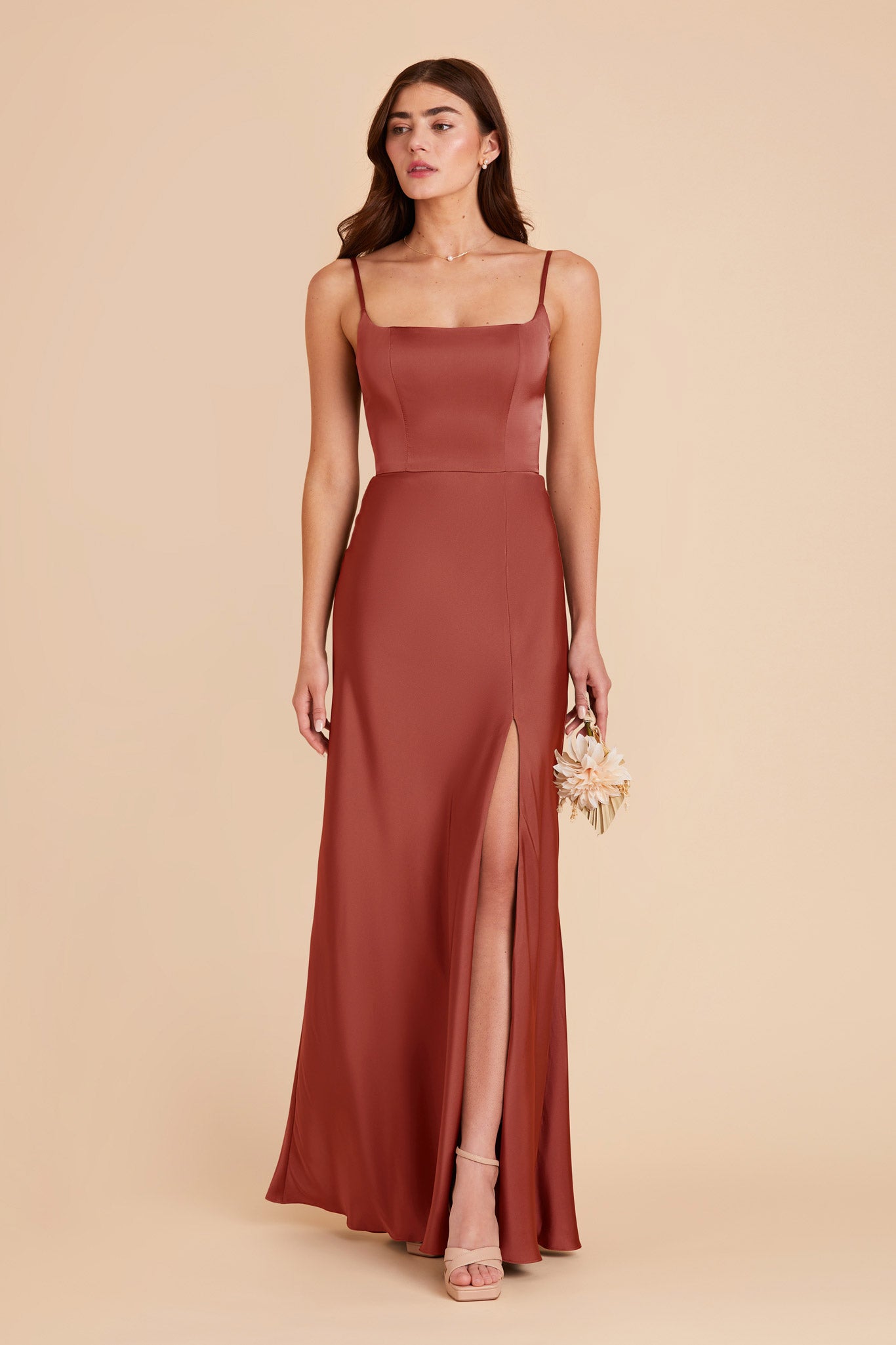 Spice Mai Matte Satin Dress by Birdy Grey