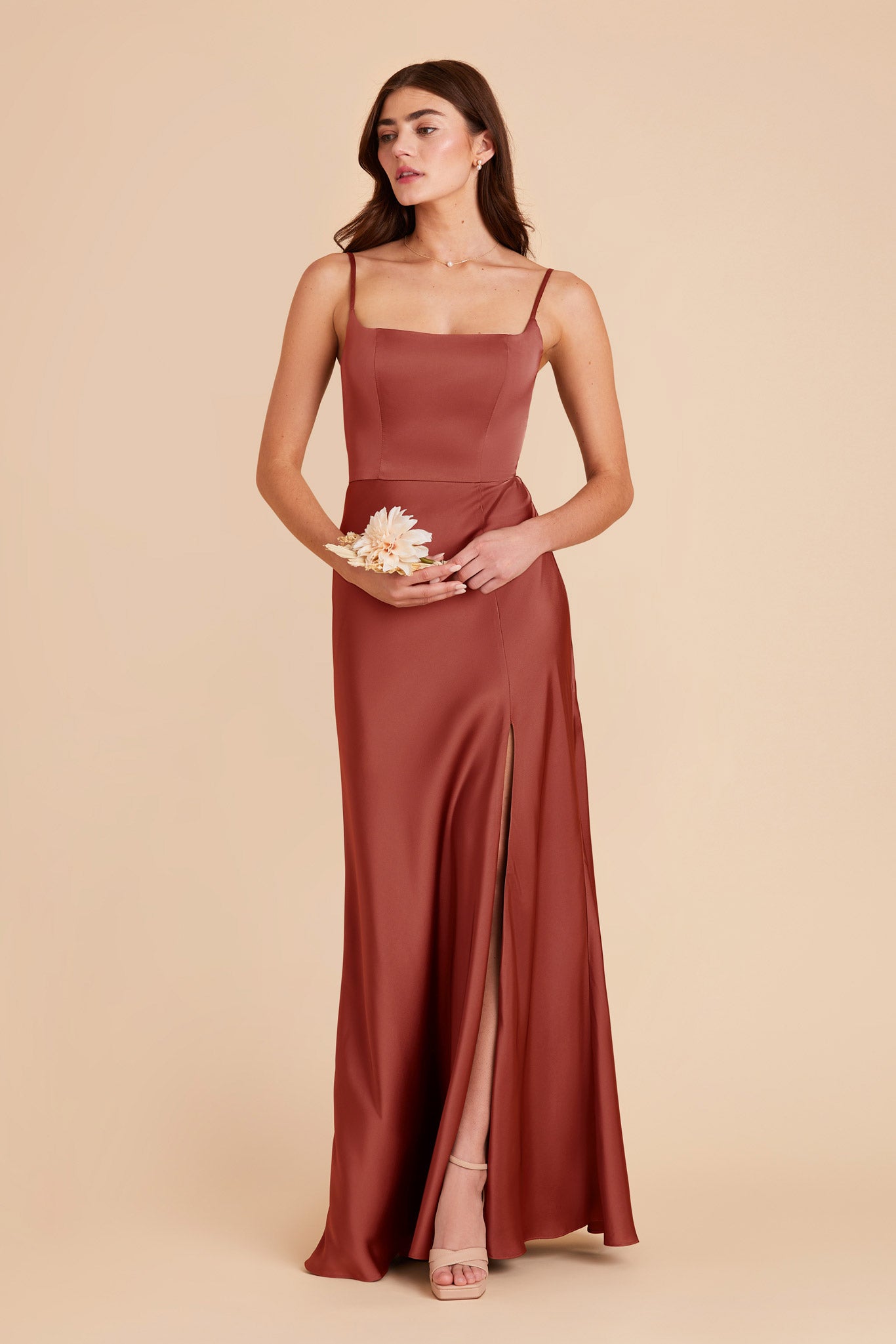 Spice Mai Matte Satin Dress by Birdy Grey