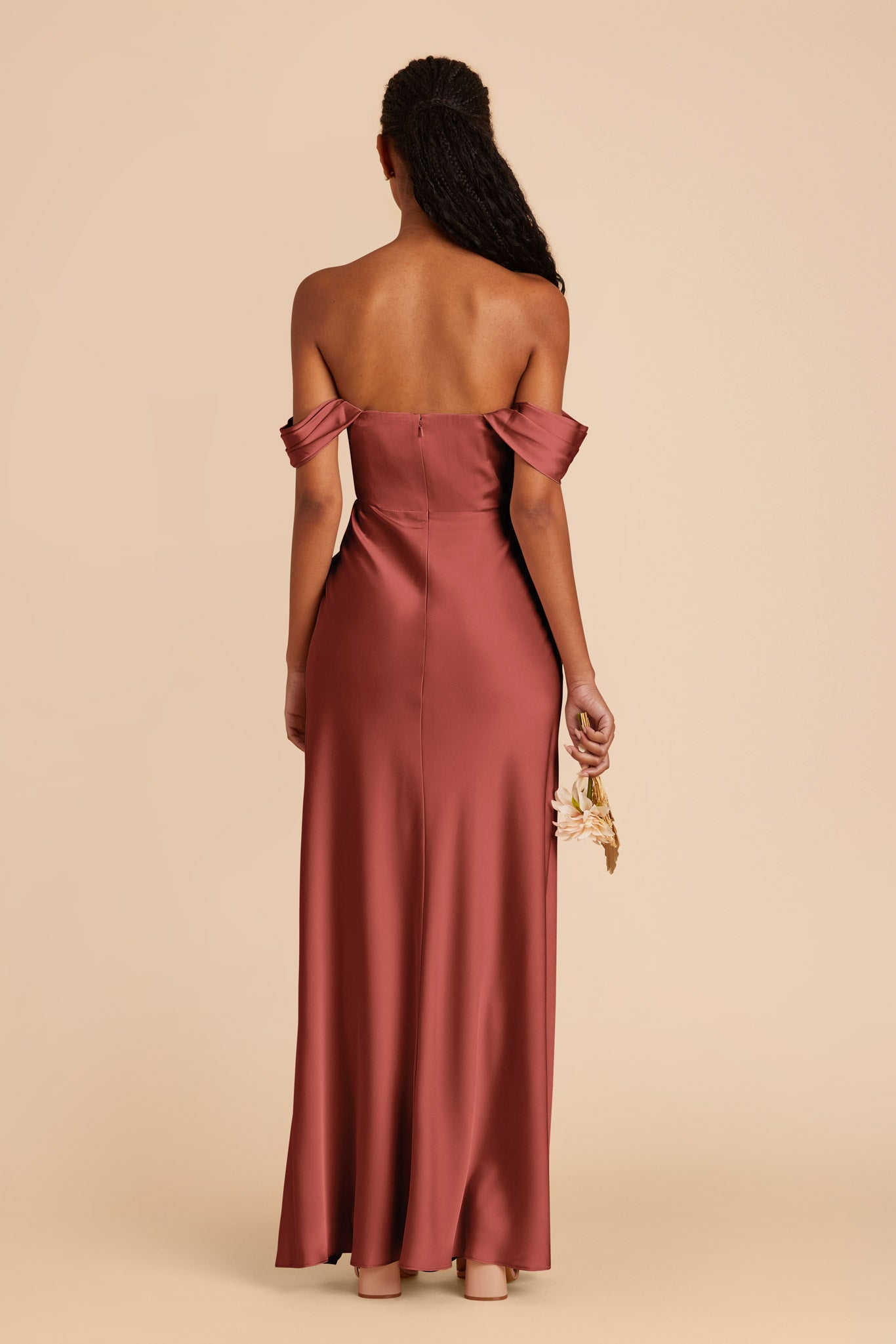 Spice Mia Matte Satin Convertible Dress by Birdy Grey