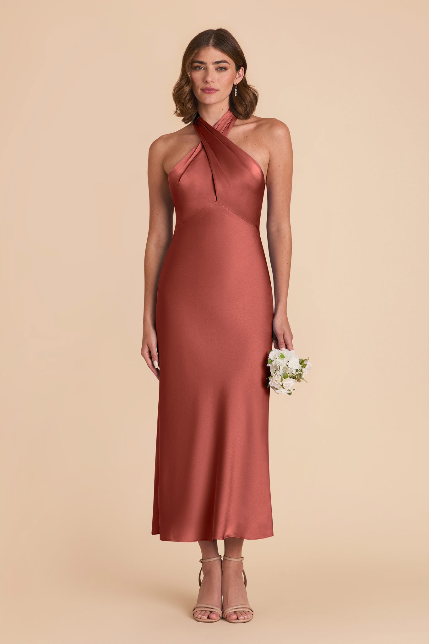 Spice Monique Matte Satin Dress by Birdy Grey