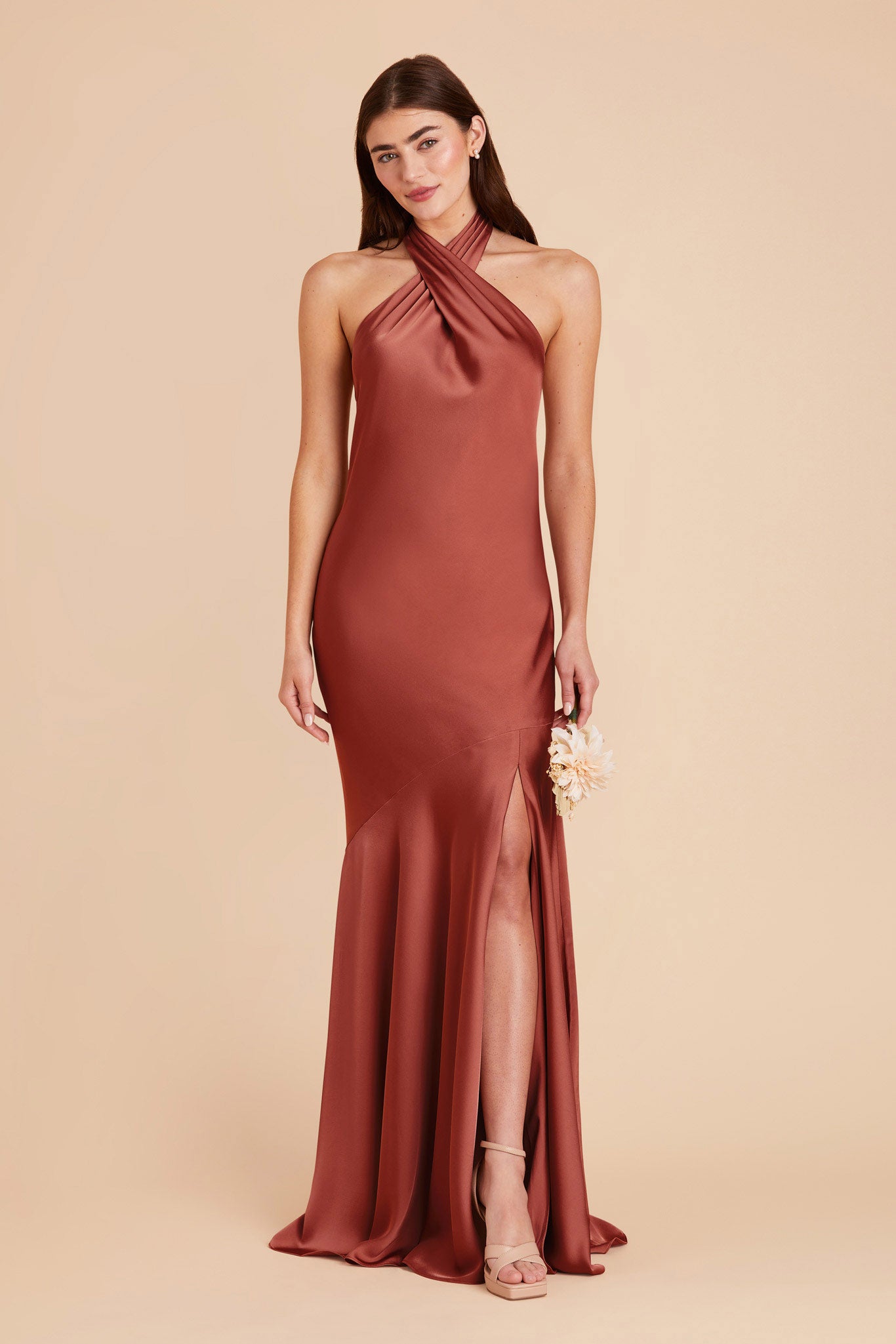 Spice Stephanie Matte Satin Dress by Birdy Grey