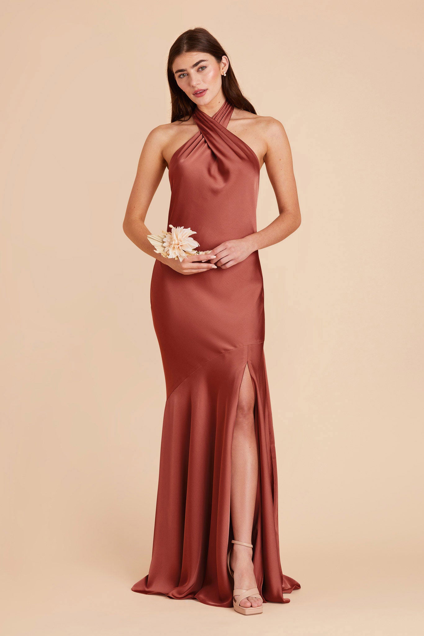 Spice Stephanie Matte Satin Dress by Birdy Grey