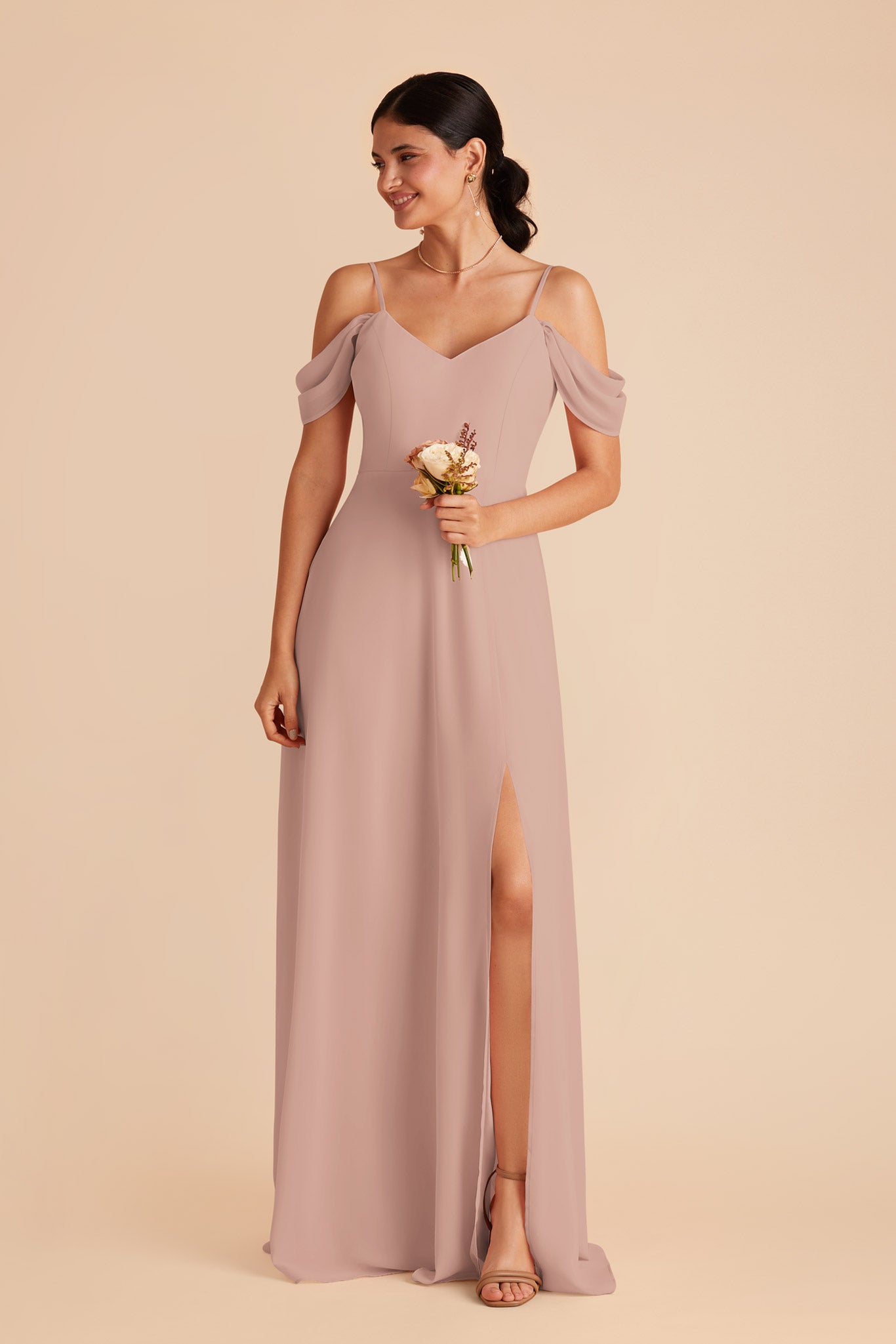 Taupe Devin Dress by Birdy Grey