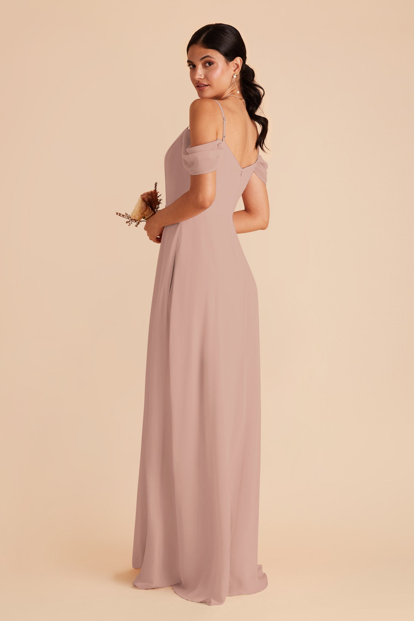 Taupe Devin Dress by Birdy Grey